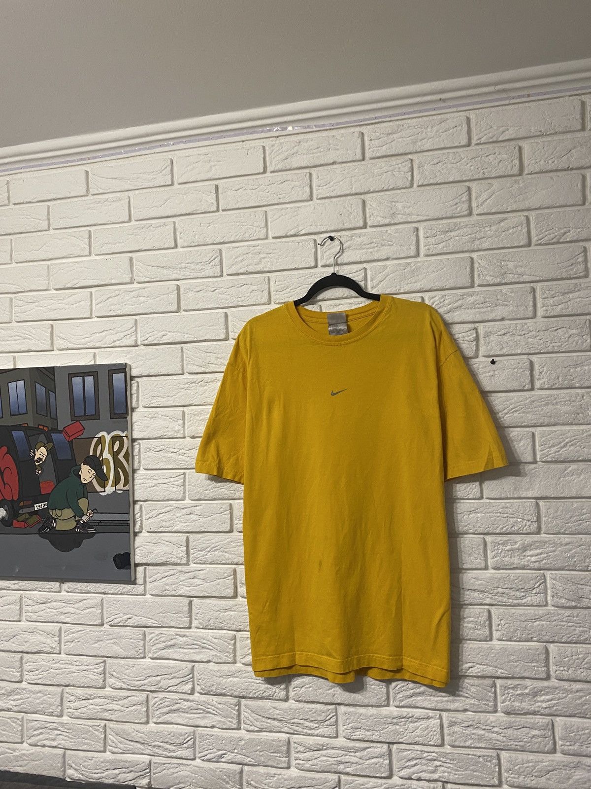 Vintage Vintage Nike Presto Centr Swoosh T-Shirt Big Logo Y2K Drill Size US XL / EU 56 / 4 - 2 Thumbnail