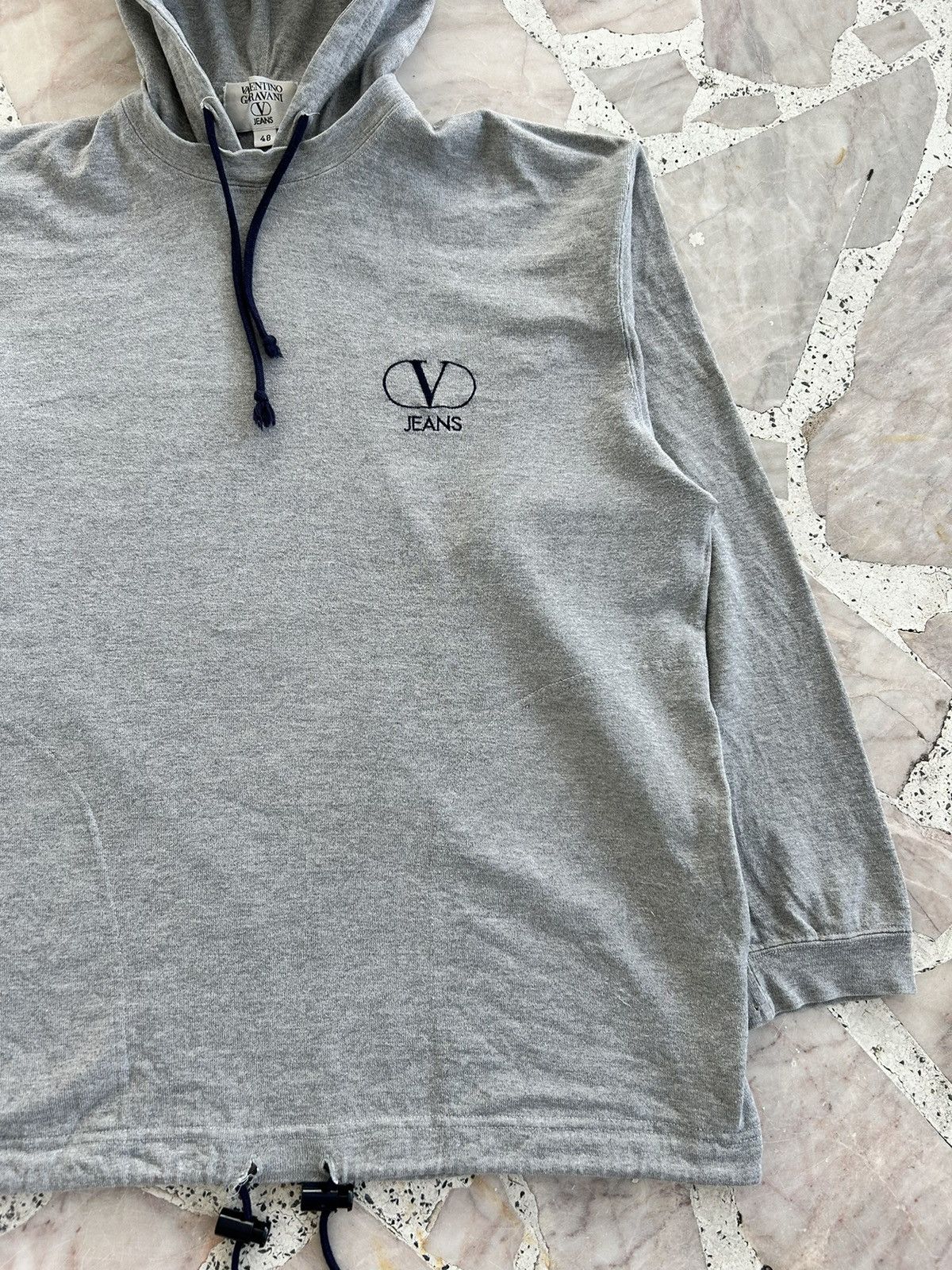 Valentino Valentino Garavani Jeans Hoodie Sweatshirt Gray Size US L / EU 52-54 / 3 - 6 Thumbnail