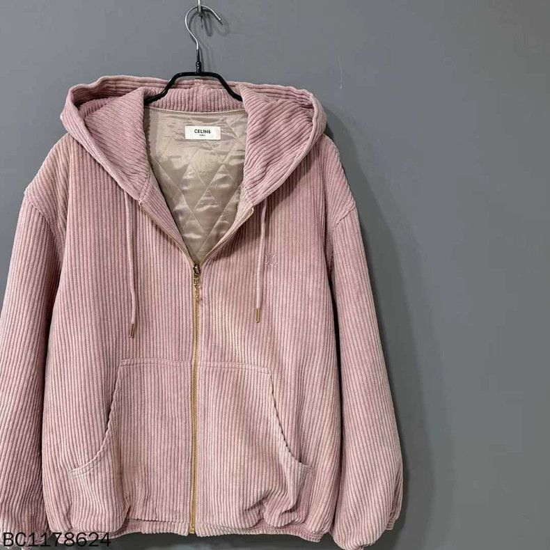 Celine Pink Corduroy Jacket by Celine Size US M / EU 48-50 / 2 - 2 Thumbnail