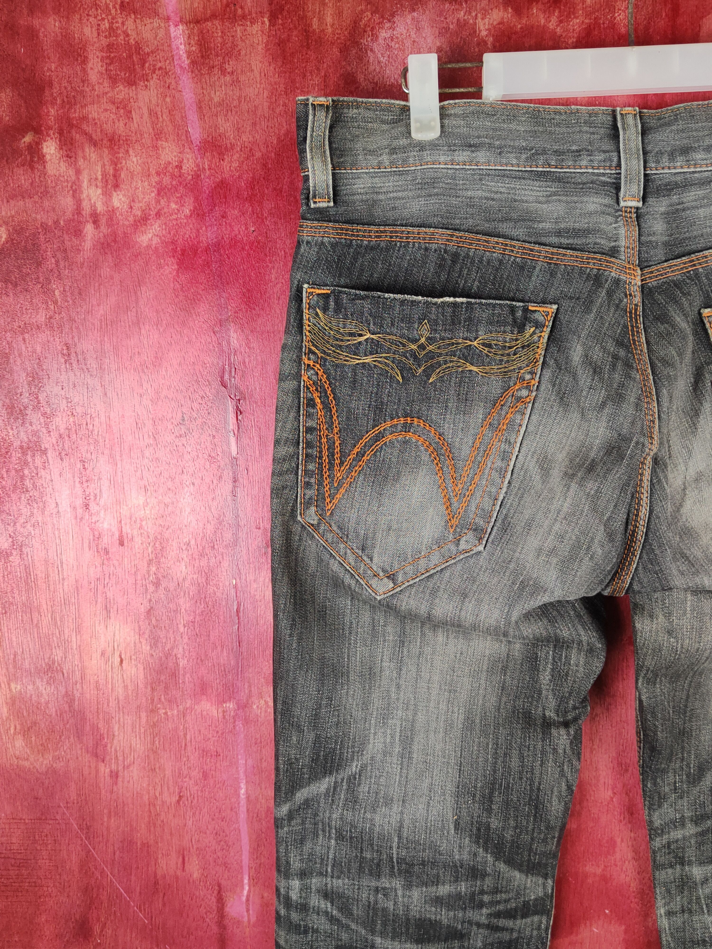 Edwin Edwin Black Faded Distressed Ripped Jeans #S1630 Size US 33 - 11 Thumbnail