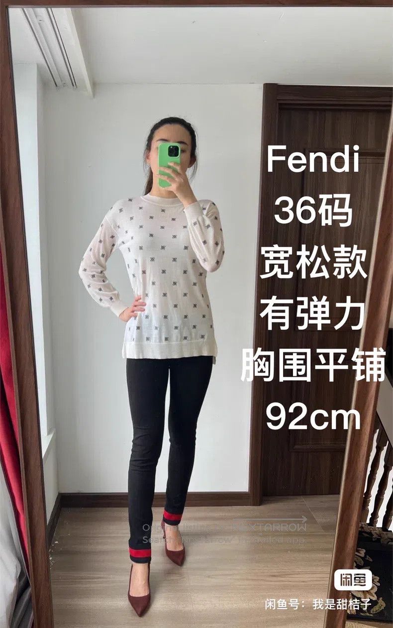 Fendi Fendi Sweater, Silk and Wool Fabric with Heavily Embroider Size XXS / US 00 / IT 34 - 1 Thumbnail