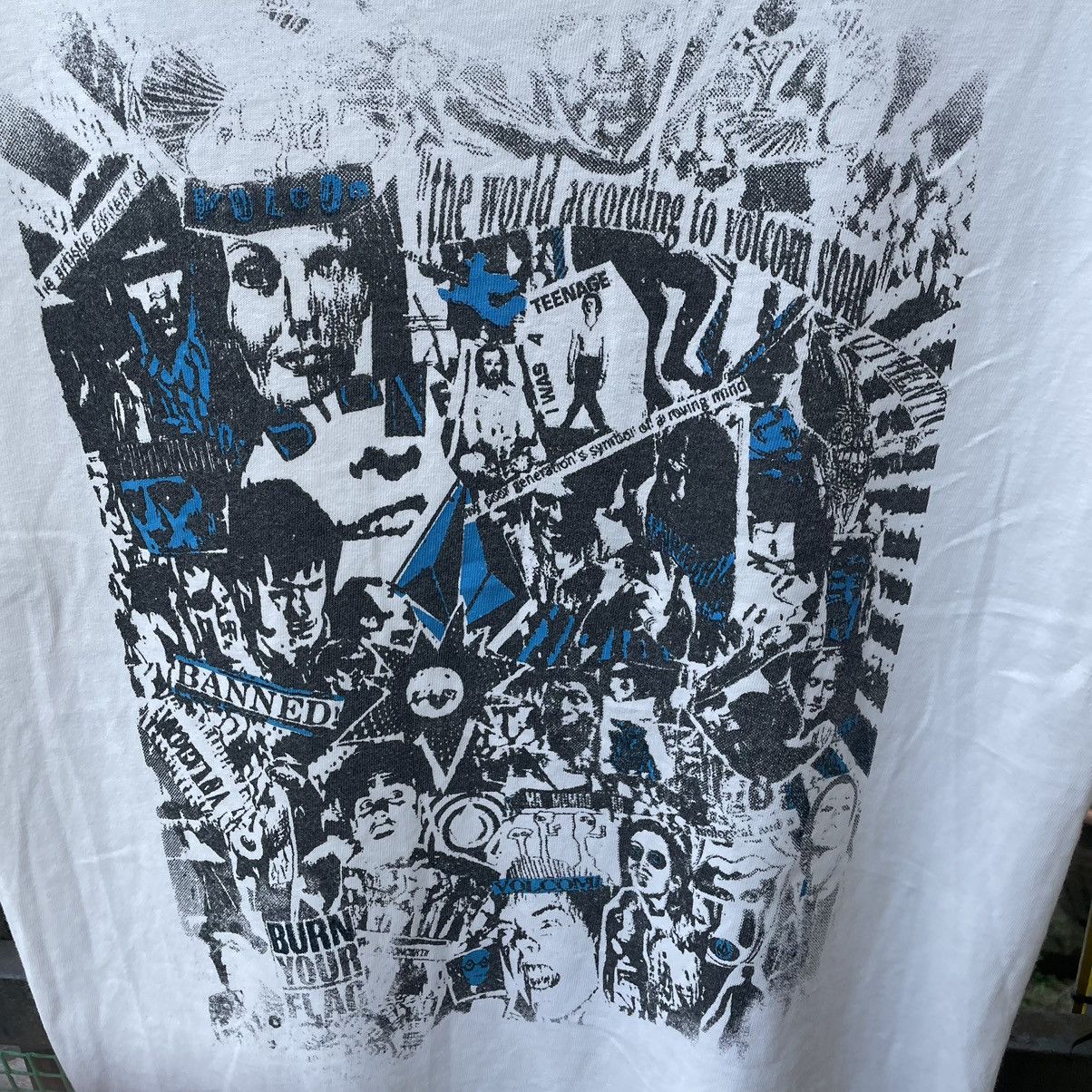 Band Tees × Volcom 🔥Volcom Art Work Of Punk Design Collab Distress Tee Size US M / EU 48-50 / 2 - 4 Thumbnail