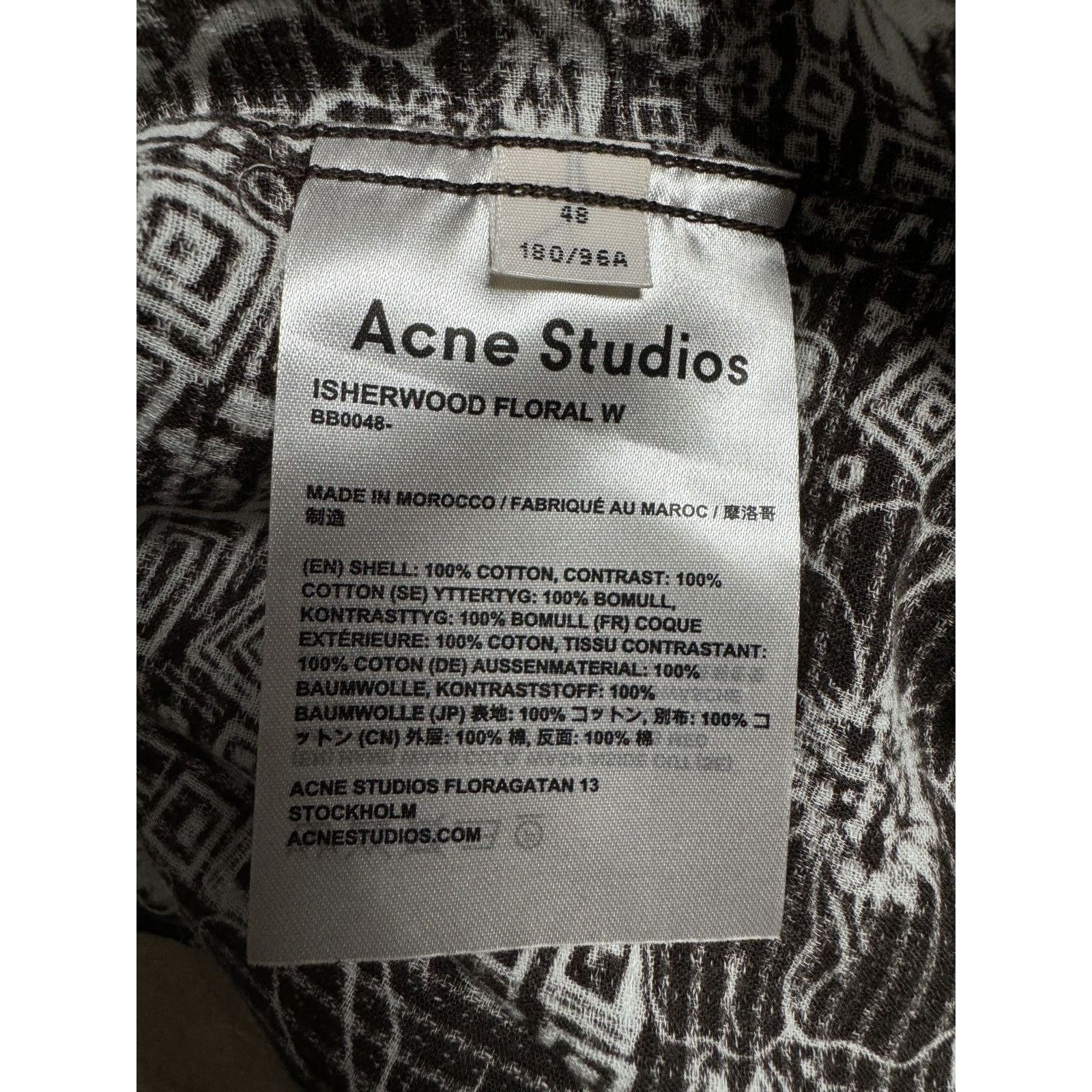 Acne Studios Vintage Acne Studios Isherwood Floral W Shirt Size US M / EU 48-50 / 2 - 4 Thumbnail