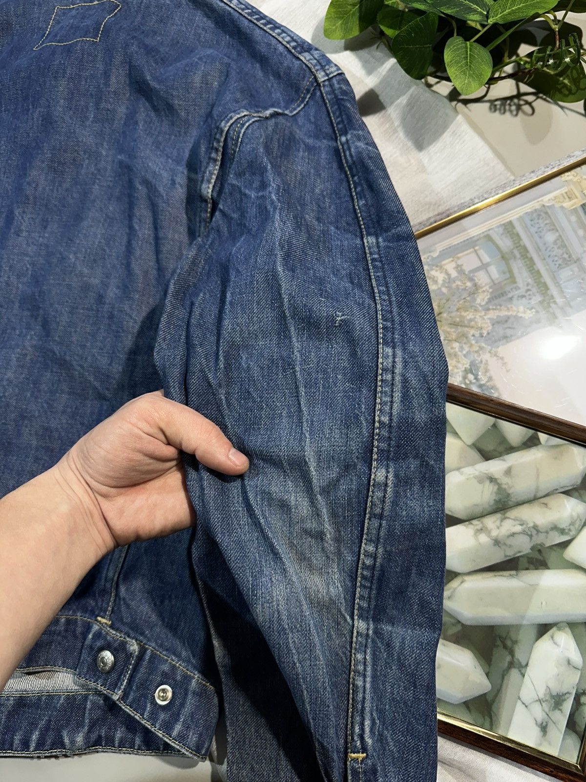 Levi's Vintage Clothing Levis Denim Jacket Trucker Tupe lll Blue Wash Overshirt Size US M / EU 48-50 / 2 - 16 Thumbnail