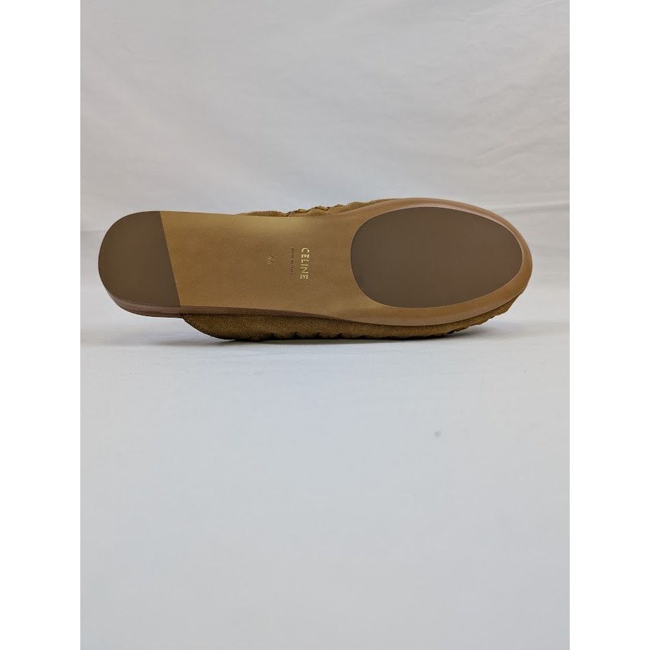 Celine o1rshd1 Suede Calfskin Mules in Dark Havana Size US 11 / EU 44 - 6 Thumbnail