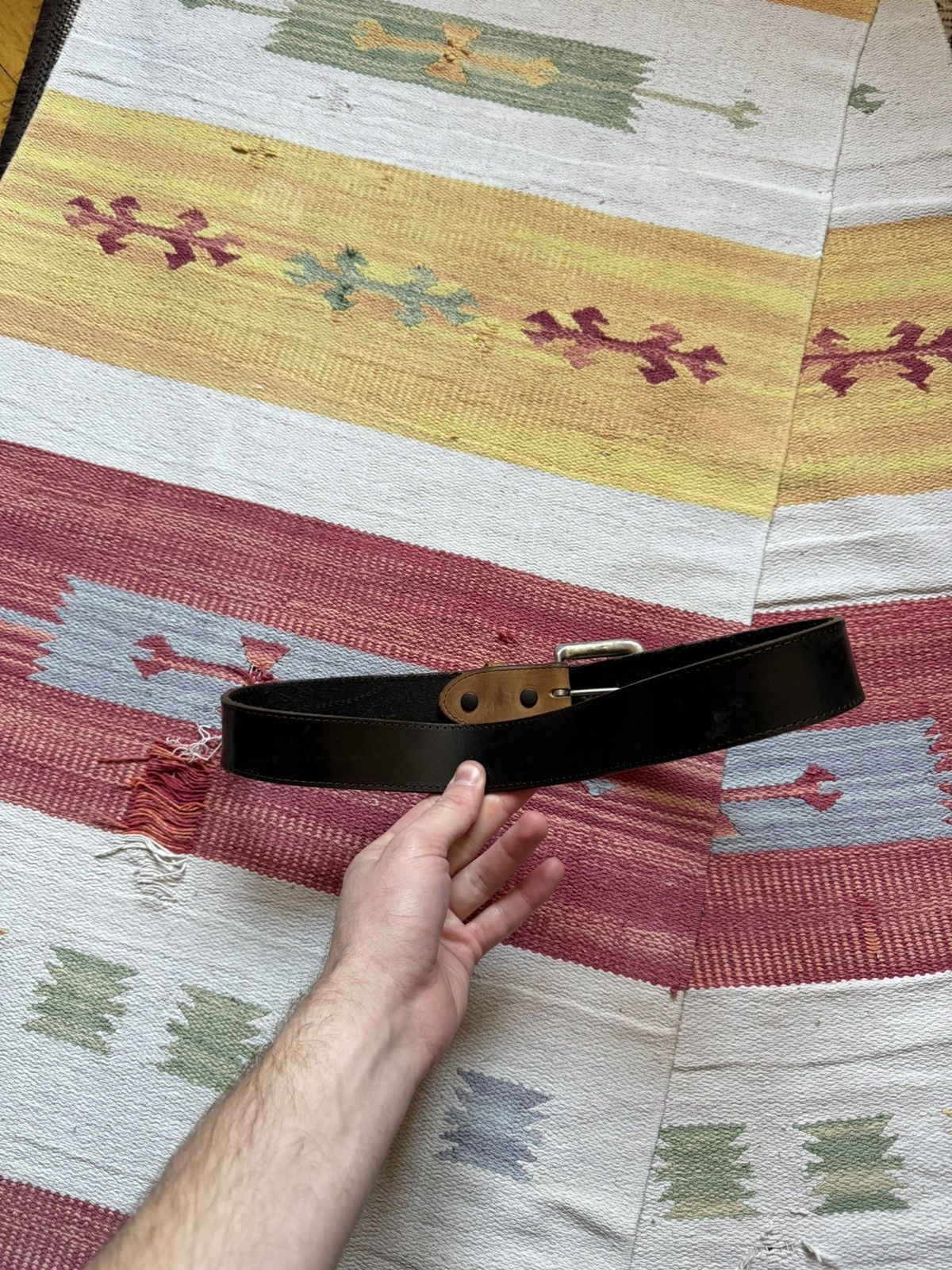 Genuine Leather Vintage 00’s Brushy Creek Women’s Made In USA Leather Belt Size ONE SIZE - 3 Thumbnail