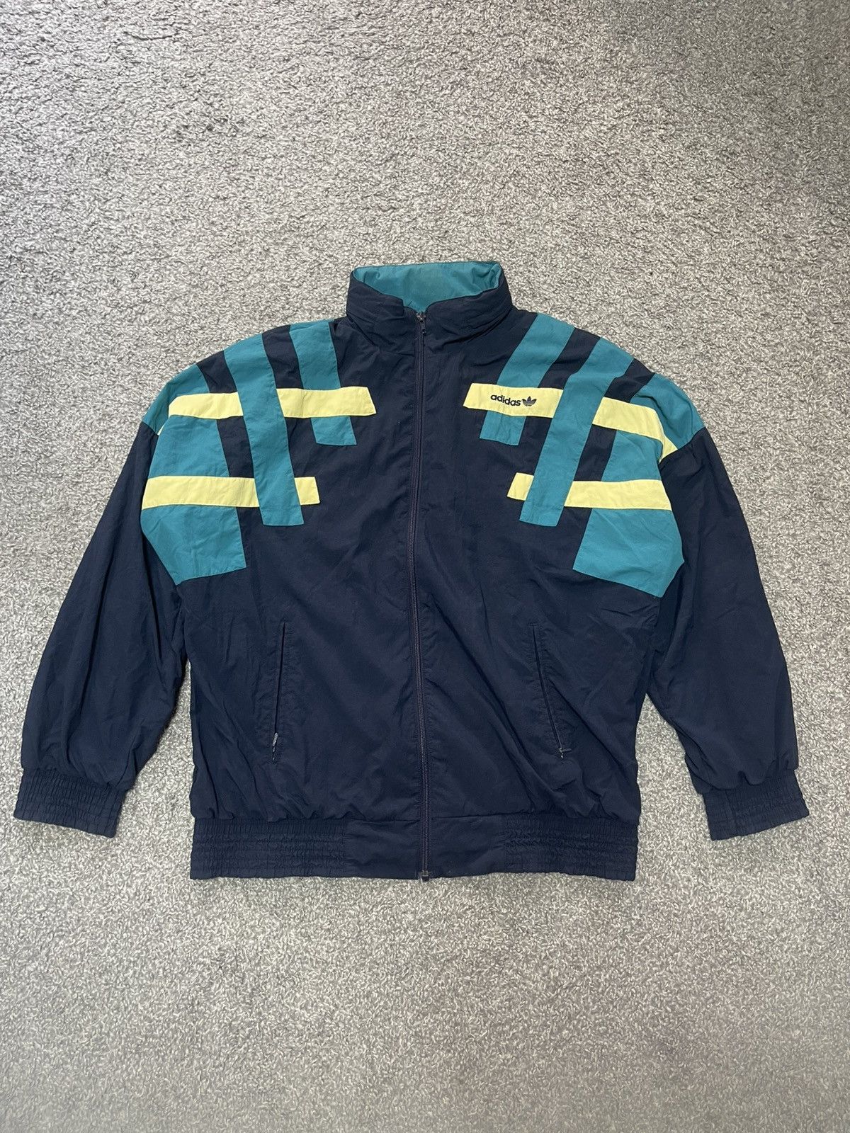 Adidas Adidas Retro Track Jacket Zip Vintage RARE size XL Size US L / EU 52-54 / 3 - 3 Thumbnail