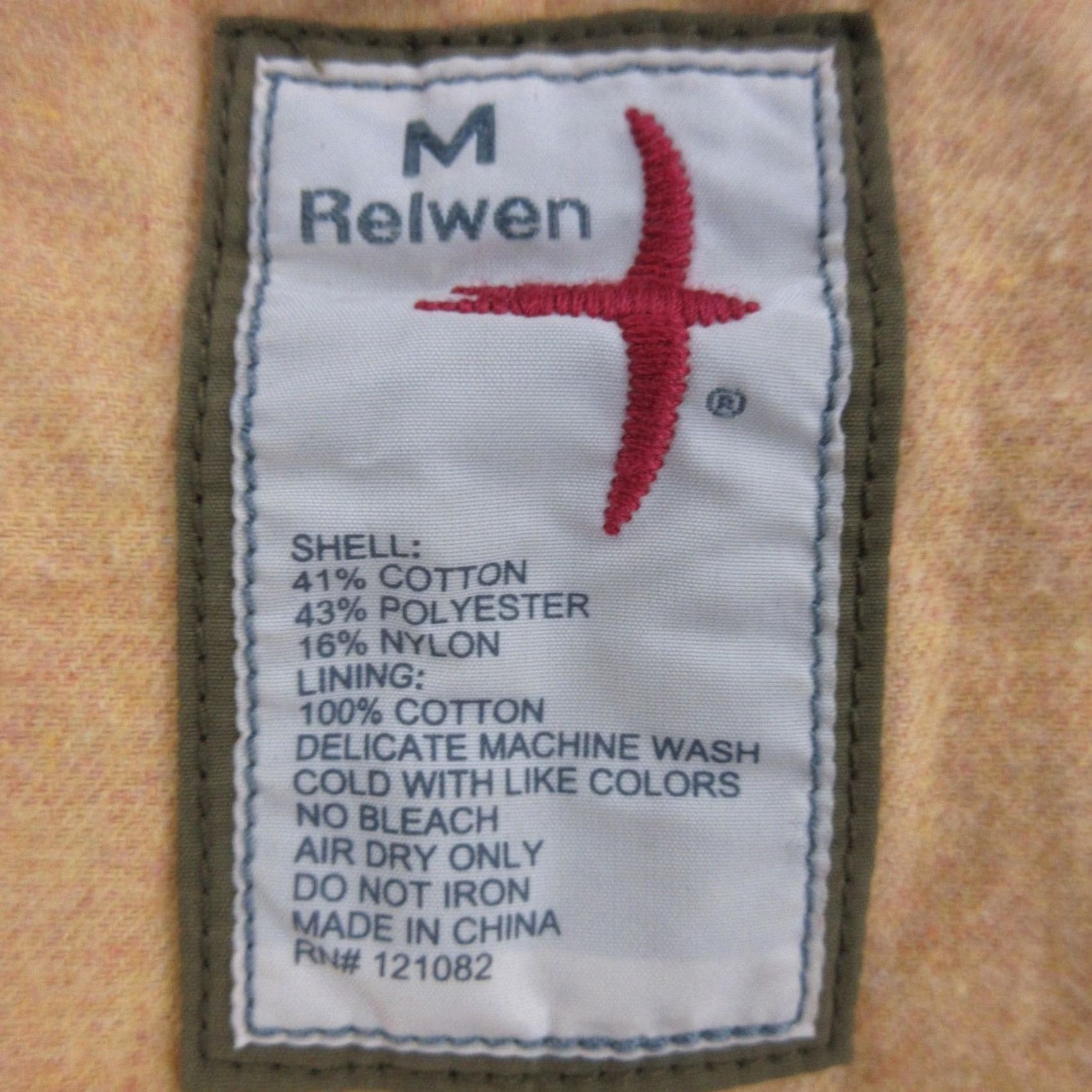 Relwen Relwen Blazer Mens M Green Canvas Military Jacket with Pockets Button Front Fall Regular Fit Size 40R - 6 Thumbnail