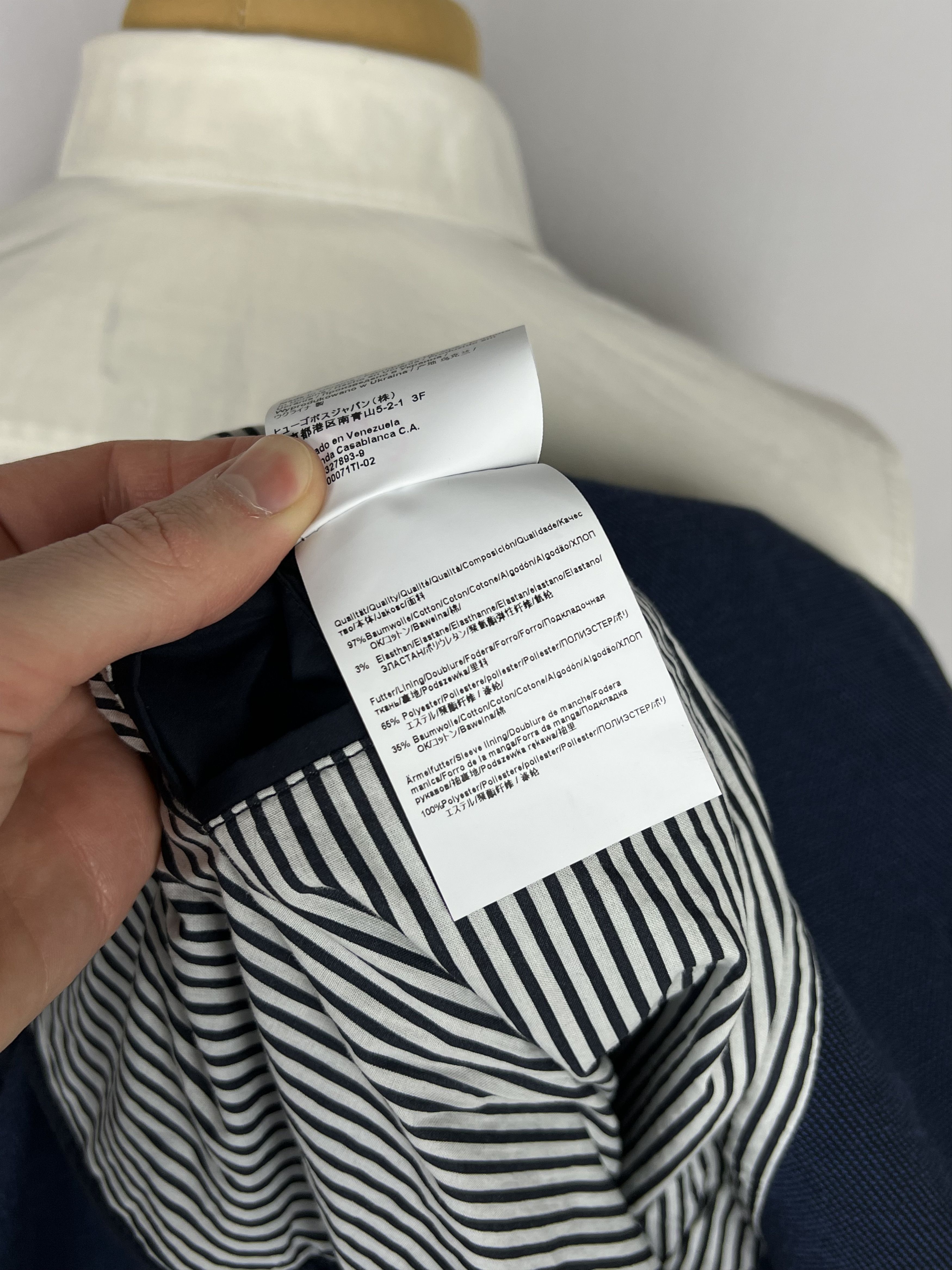 Hugo Boss Solid Textured Cotton Unlined Modern Sport Coat Size 40R - 11 Thumbnail