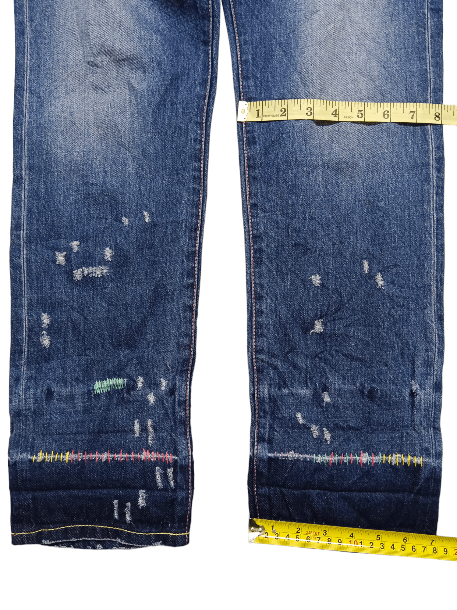 Tsumori Chisato Tsumori Chisato Embroidery Cropped Denim Size 31" - 10 Thumbnail