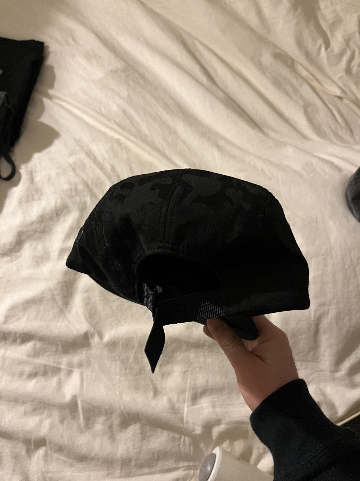 Supreme Supreme 2013-2014 black camo 5-panel hat barely worn Size ONE SIZE - 3 Thumbnail