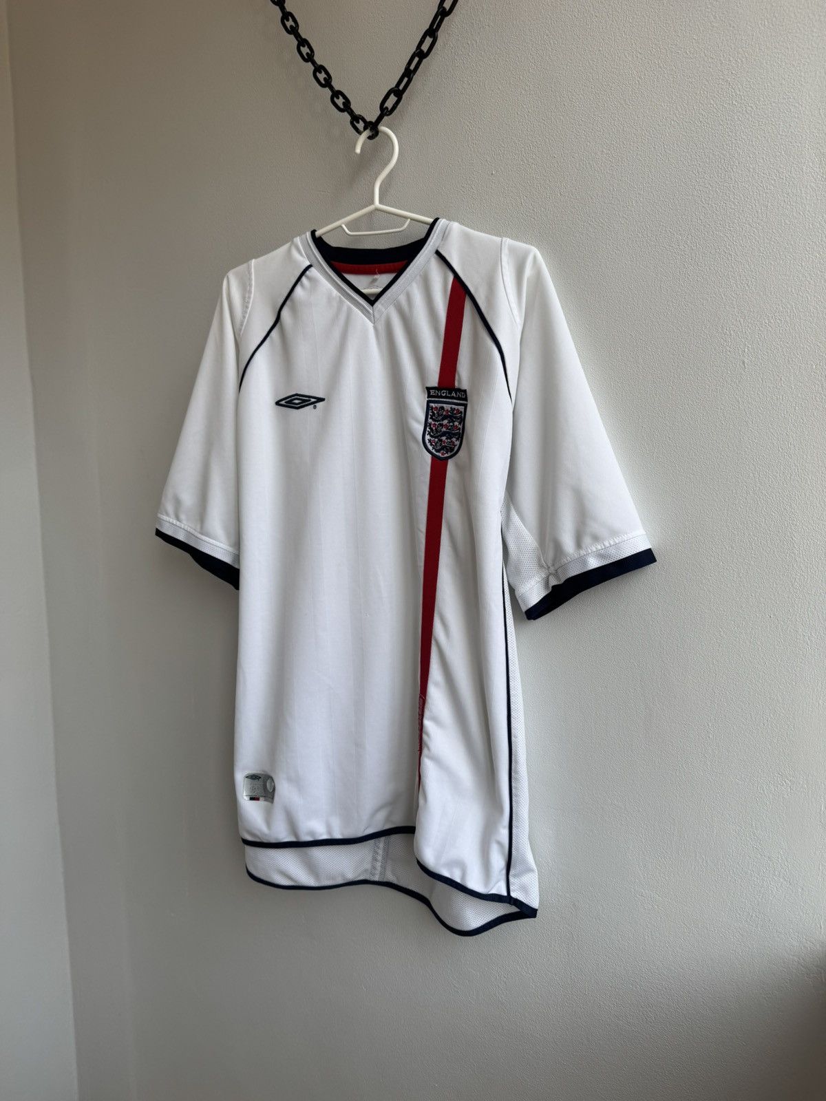 Umbro ENGLAND 2001 2002 2003 HOME FOOTBALL SHIRT SOCCER JERSEY Size US XL / EU 56 / 4 - 2 Thumbnail