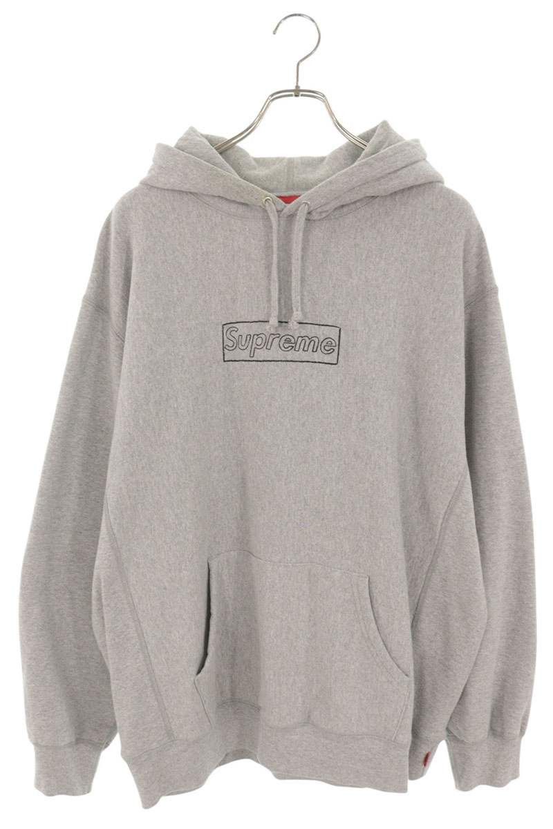Burberry × Supreme Supreme Burberry Box Logo Hoodie Grey | Grailed