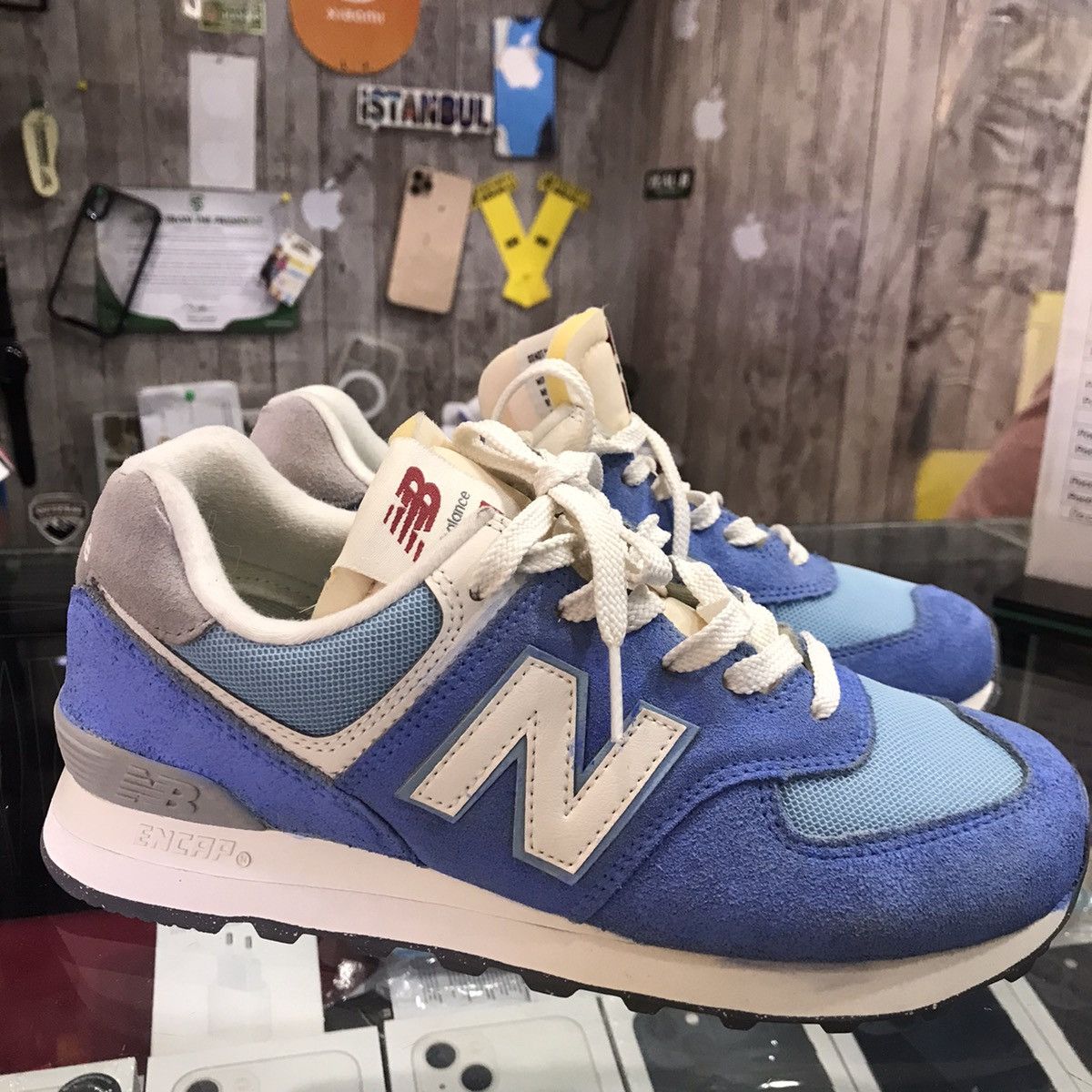 Hysteric Glamour × New Balance New Balance 574 Blue Laguna Sea Salt U574RCA U RCA sneakers Size US 5.5 / EU 38 - 5 Thumbnail