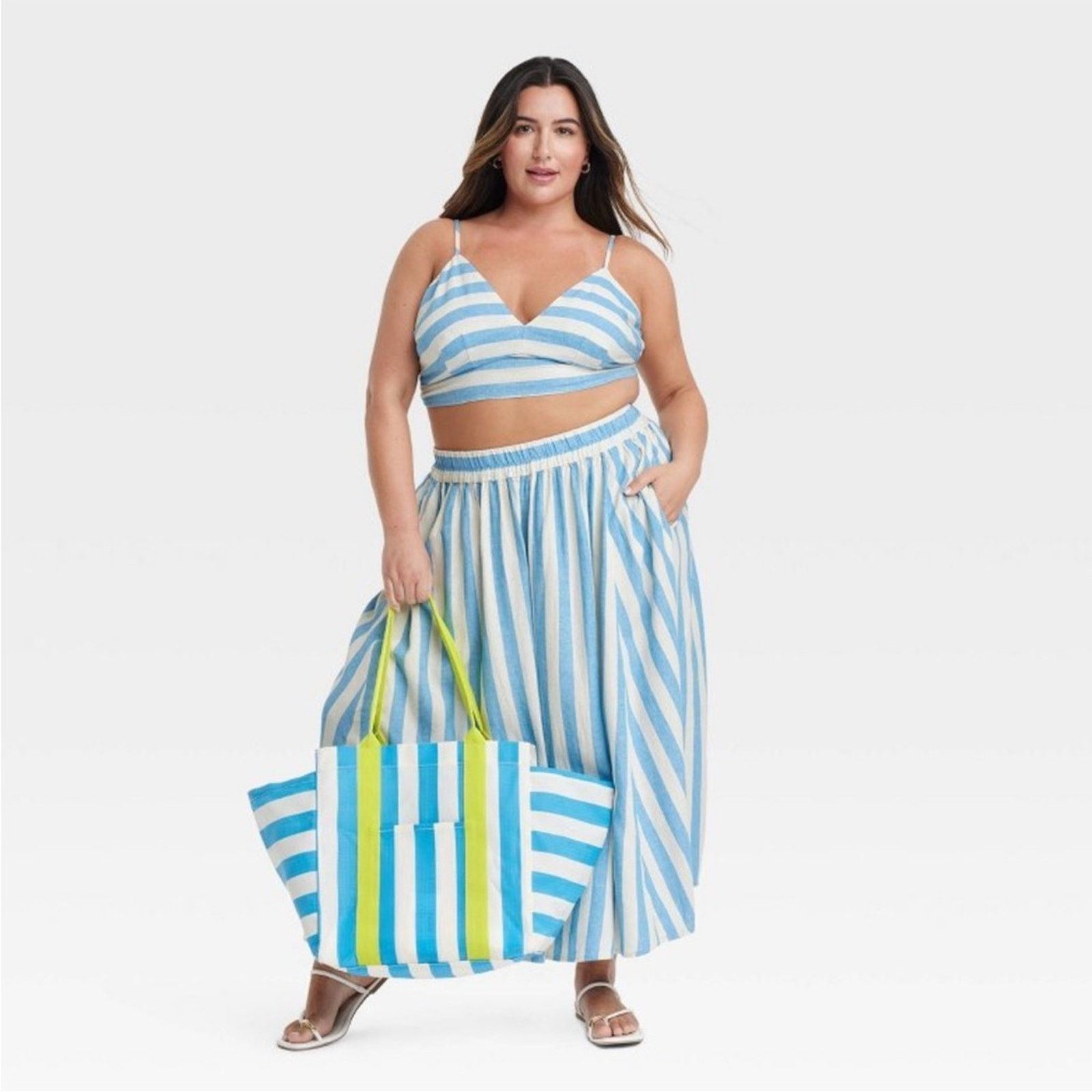 Other NWT a new day beach bungalow linen bralette Size XXL / US 16-18 / IT 52-54 - 3 Thumbnail