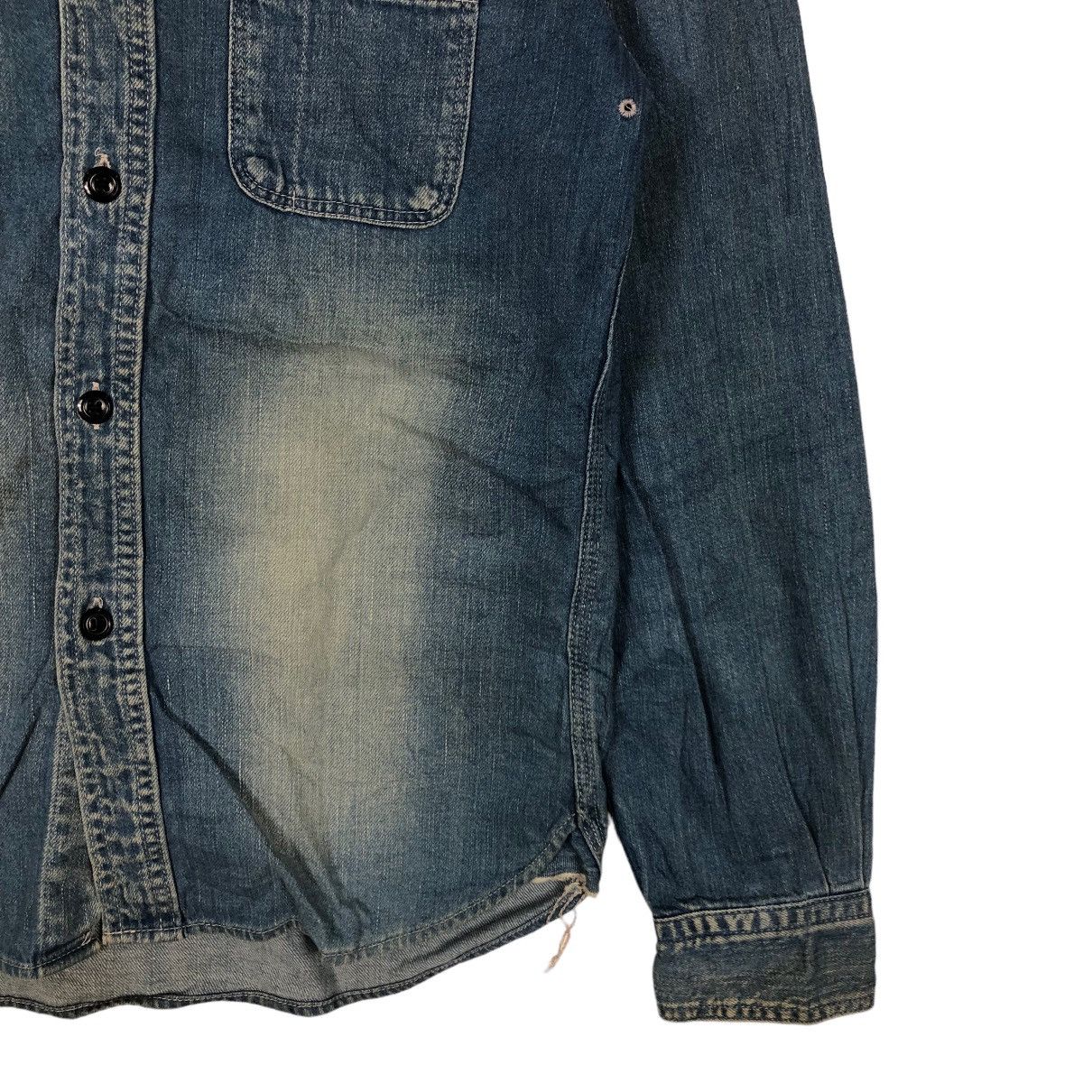 Japanese Brand 🔥90’s Work Wear Gowest Art of Blues Chambray Jacket Denim Size US M / EU 48-50 / 2 - 5 Thumbnail