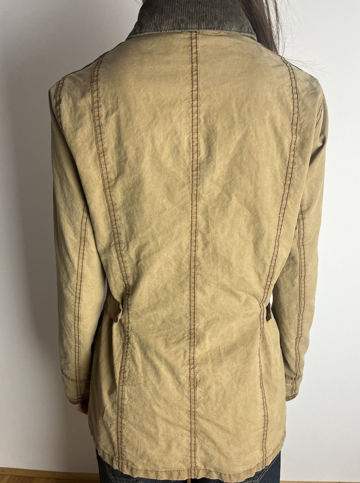 Barbour Vintage Barbour Beadnell Beige Wax Cotton Women's Jacket Size M / US 6-8 / IT 42-44 - 4 Thumbnail