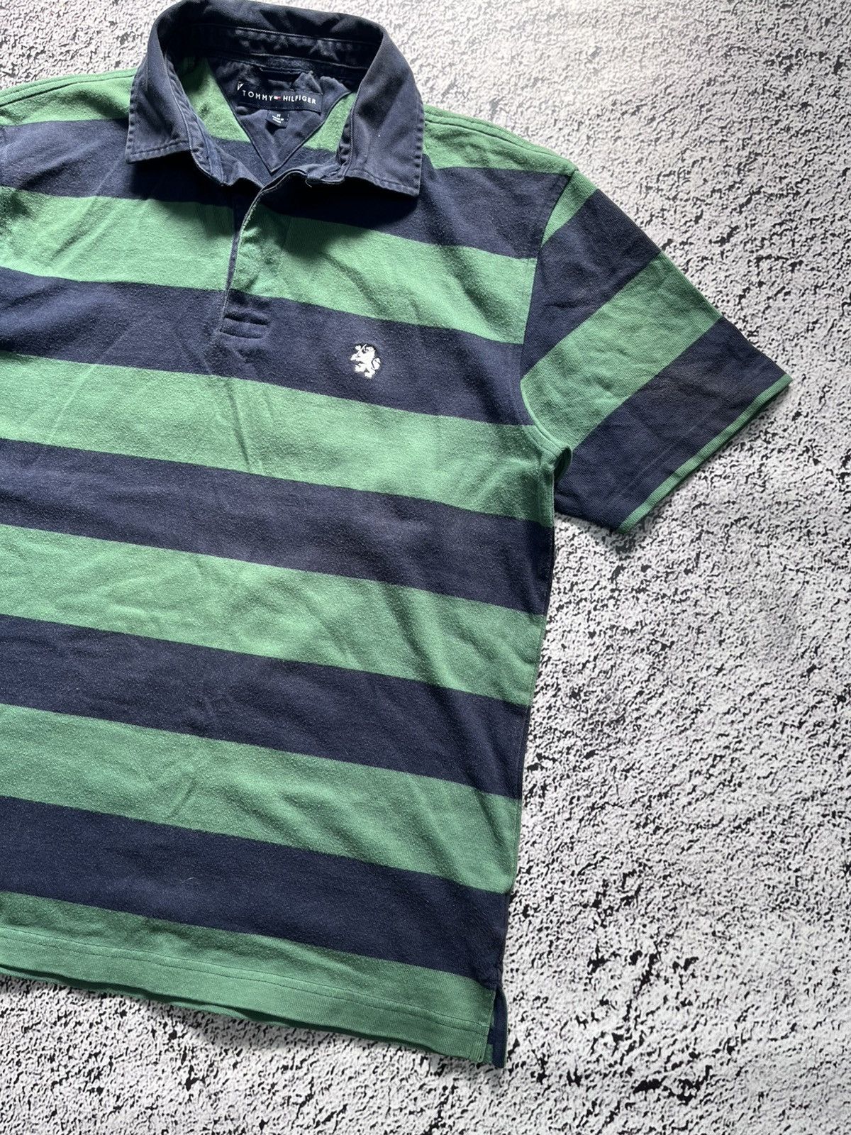Tommy Hilfiger Vintage Tommy Hilfiger Rugby Shirt Lion Striped Polo size M Size US M / EU 48-50 / 2 - 4 Thumbnail