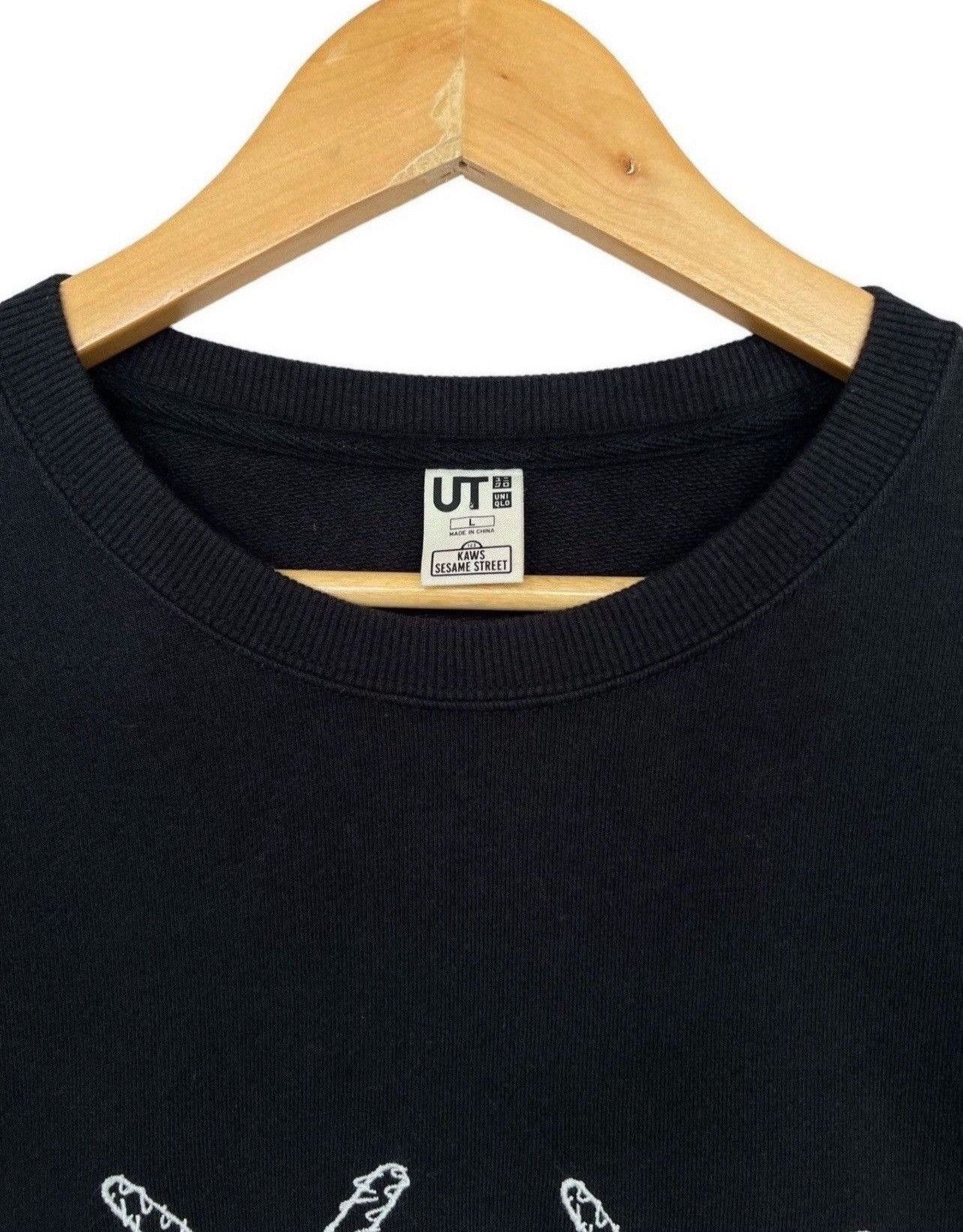 Kaws × Uniqlo Pick💥💥 Uniqlo x Kaws Sesame Street Black Sweatshirt Size US L / EU 52-54 / 3 - 7 Thumbnail