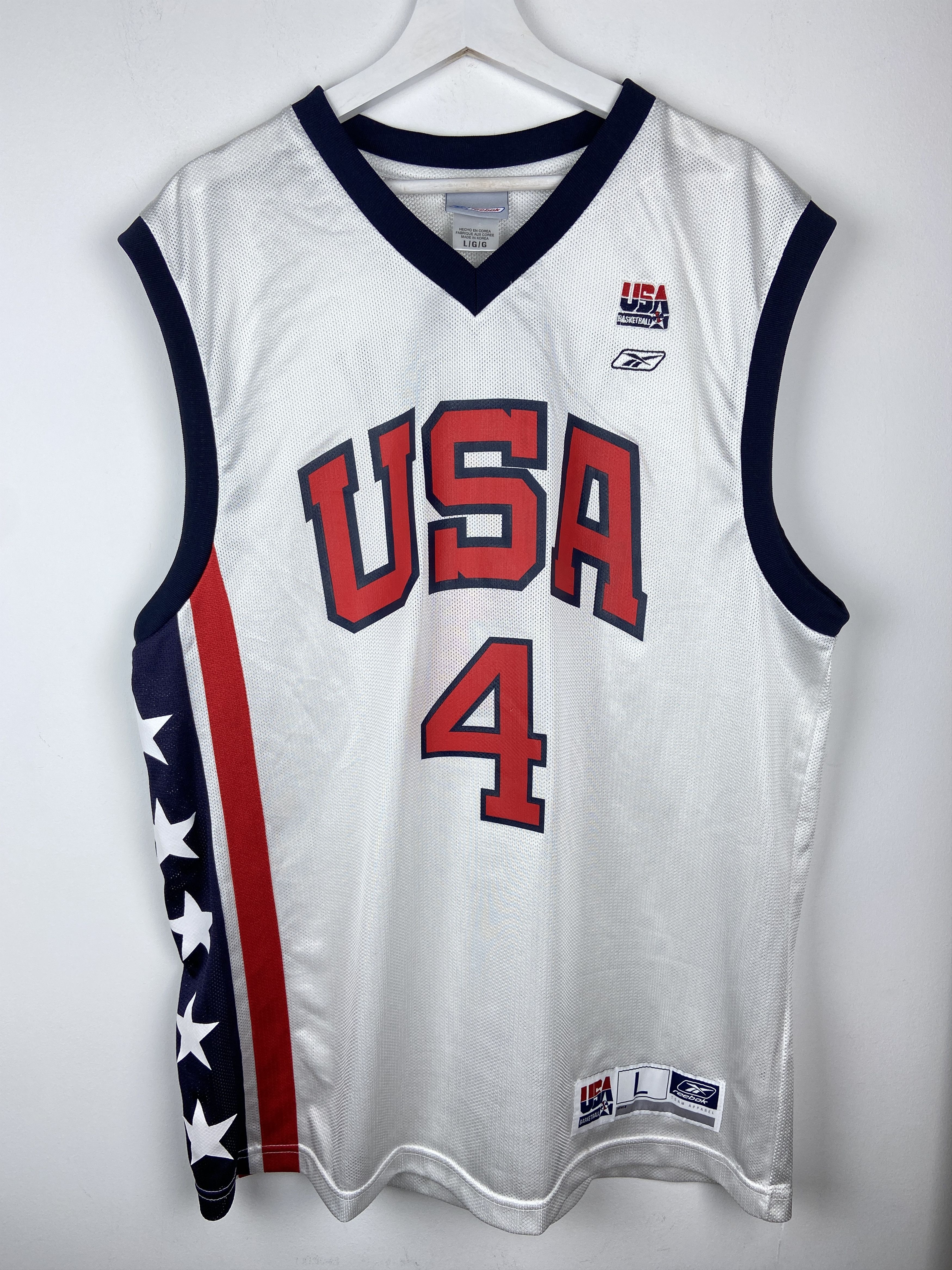 Reebok #4 Allen Iverson USA Olympic Dream Team Reebok Jersey NBA Size US L / EU 52-54 / 3 - 2 Thumbnail