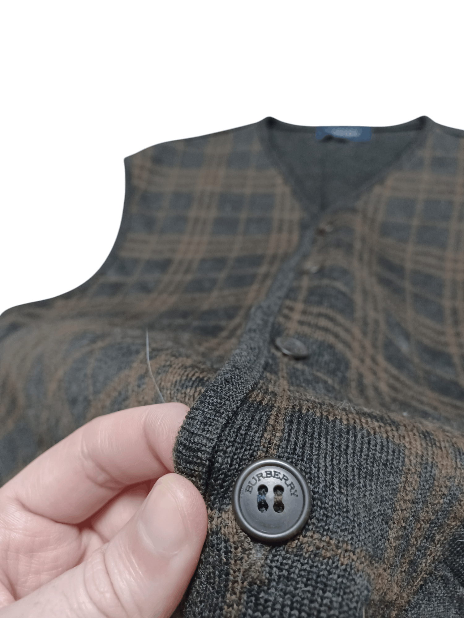 Burberry BURBERRY VINTAGE WOOL VEST CHECKERED OLDMONEY LUXURY Size US L / EU 52-54 / 3 - 3 Thumbnail