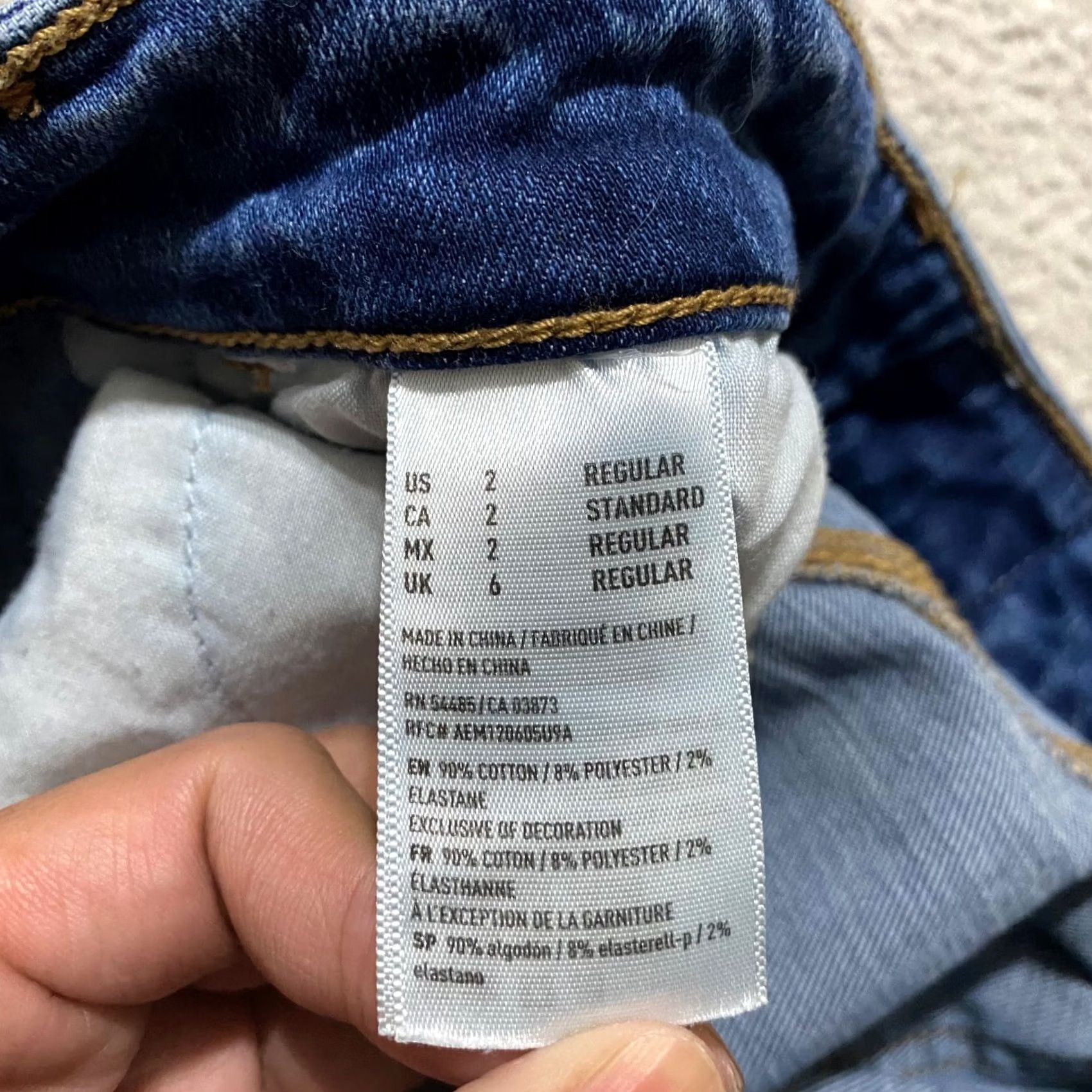 American Eagle Outfitters American Eagle Outfitters Jeans Womens 2 Blue Medium Wash High Rise Jegging Slim Stretch Regular Size 26" / US 2 / IT 38 - 5 Thumbnail