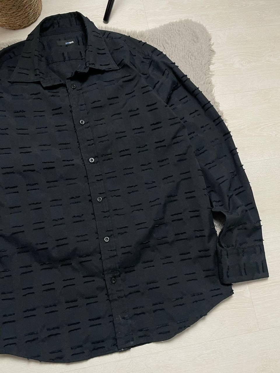 Japanese Brand × Vintage Avantgarde Vintage Rap Shirt Oversized Full Black Y2k Size US L / EU 52-54 / 3 - 4 Thumbnail