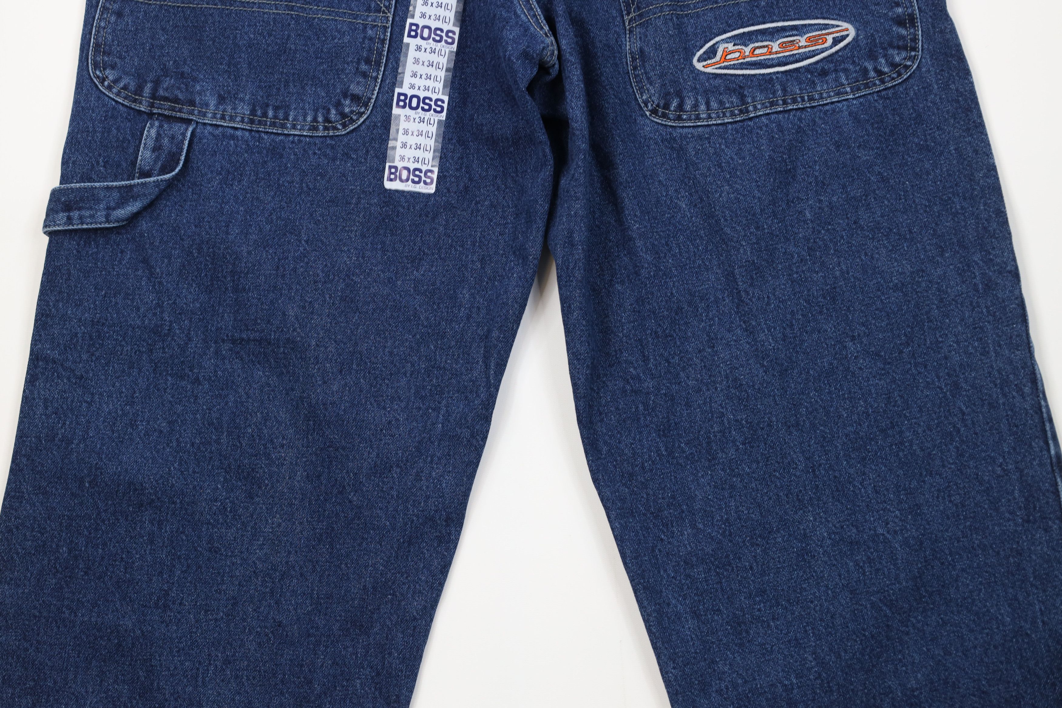Vintage Deadstock Vintage 90s Boss Wide Leg Skateboard Denim Jeans Size US 36 / EU 52 - 11 Thumbnail