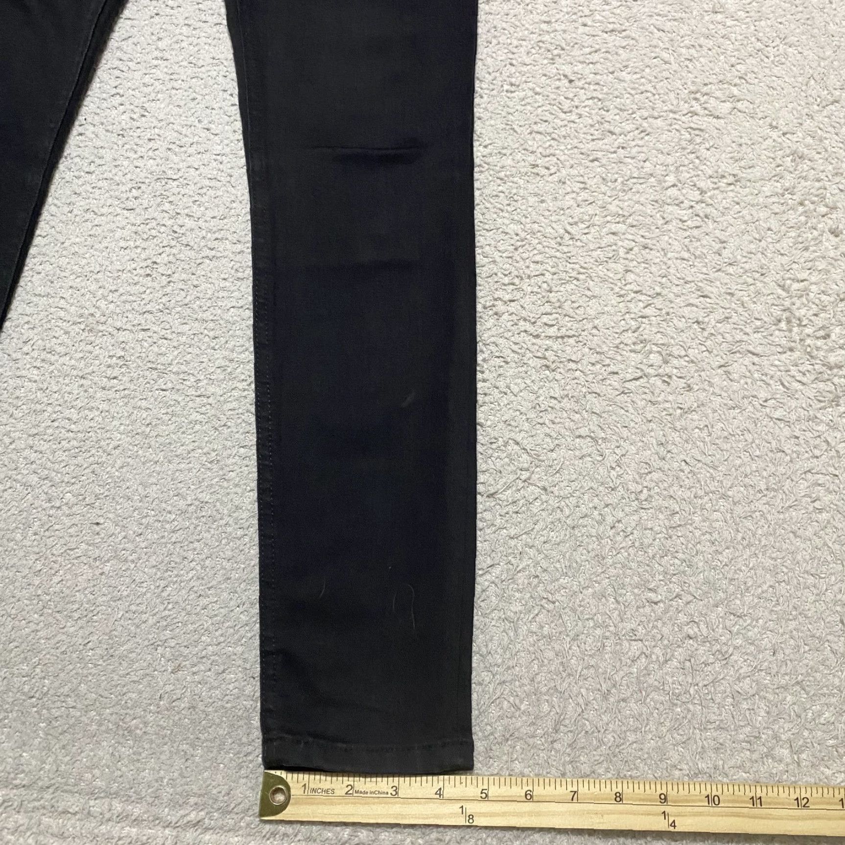 Harley Davidson Harley-Davidson Jeans Womens 4 Black Denim Skinny Dark Wash Low Rise Stretch Jeans Women Slim 5-Pocket Design Size 27" / US 4 / IT 40 - 5 Thumbnail