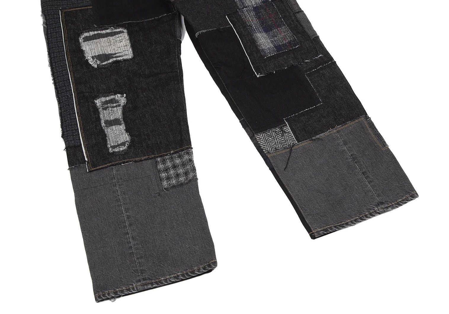 Junya Watanabe Black Custom Patchwork Denim Pants Size M Size US 34 / EU 50 - 10 Thumbnail