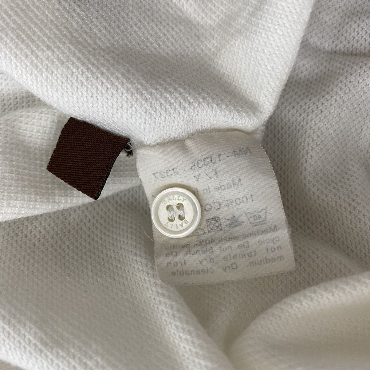 Bally BALLY Italian Brand Embroidered Logo Button Up Collar White Size US M / EU 48-50 / 2 - 6 Thumbnail