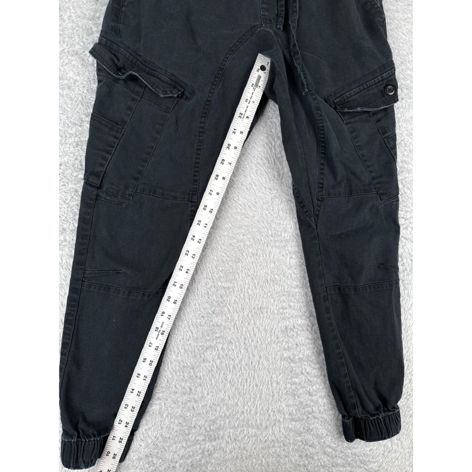 Cotton On Cotton On Womens Jeans Pants Tapered Cargo Black Cotton Blend 90s Army Style Smal 30x26 Size 28" / US 6 / IT 42 - 6 Thumbnail