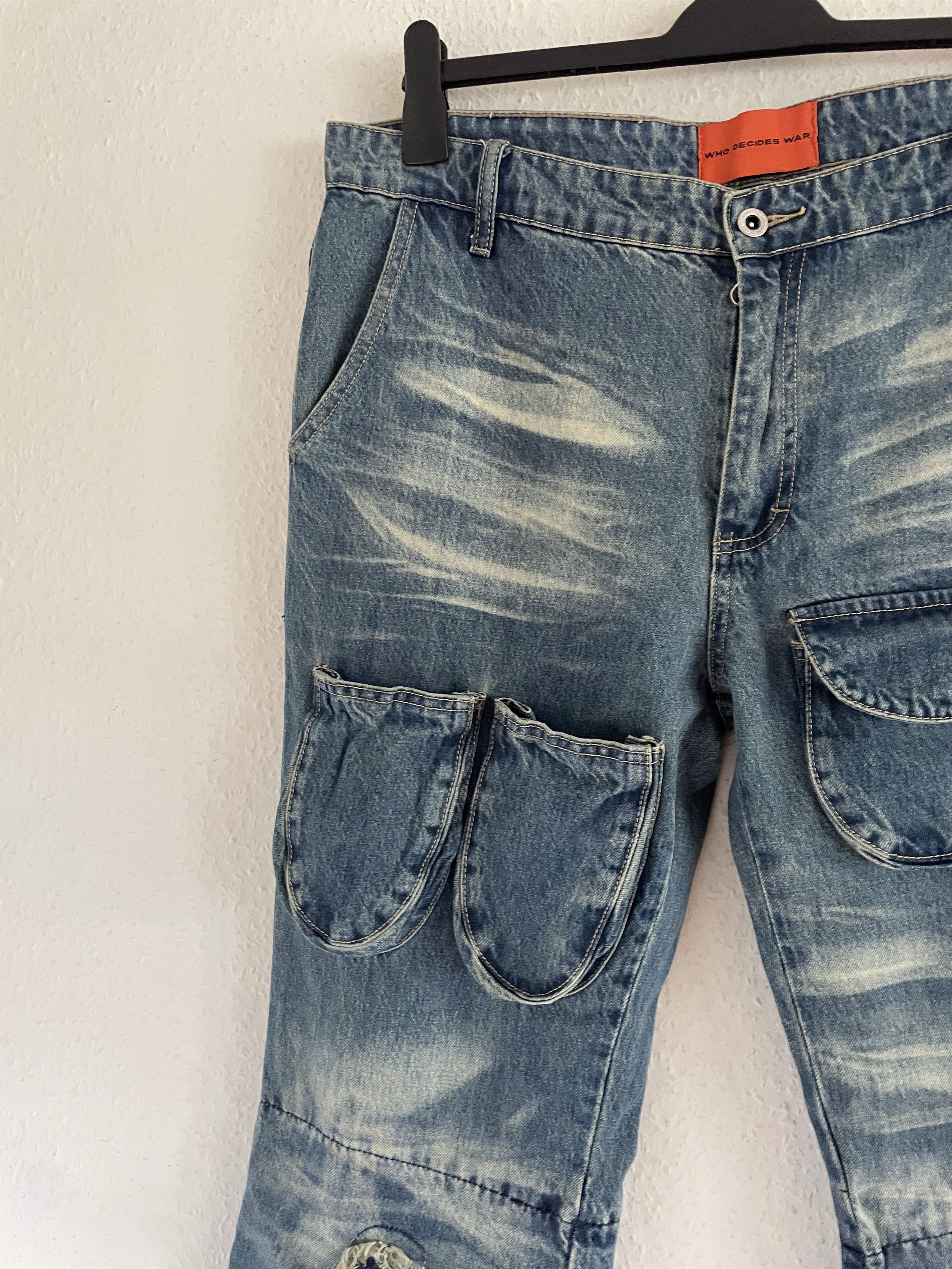 Who Decides War Arch Knee Cargo Jeans Size US 36 / EU 52 - 5 Thumbnail