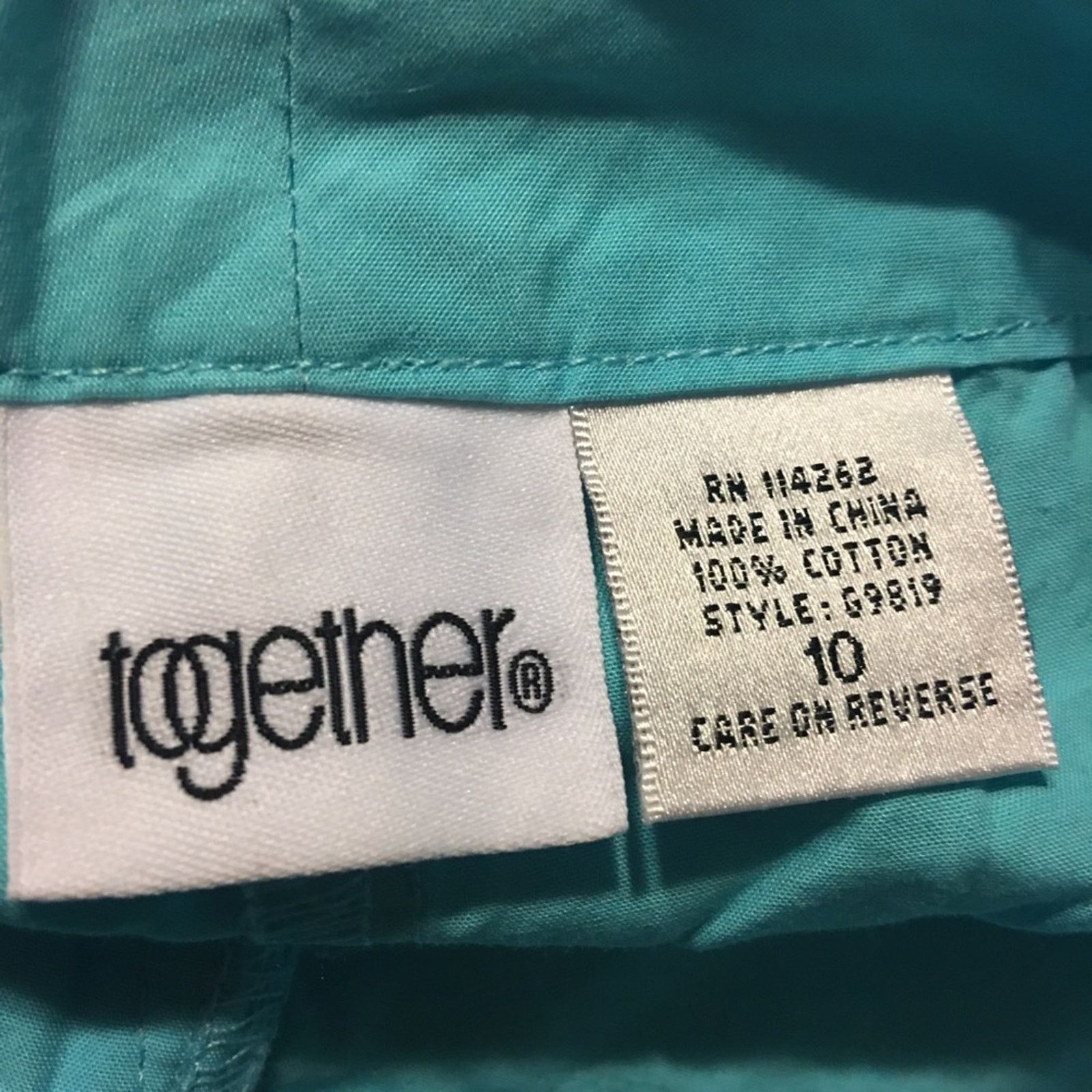 Other Together brand cool blue lightweight casual pants Size 32" / US 10 / IT 46 - 6 Thumbnail