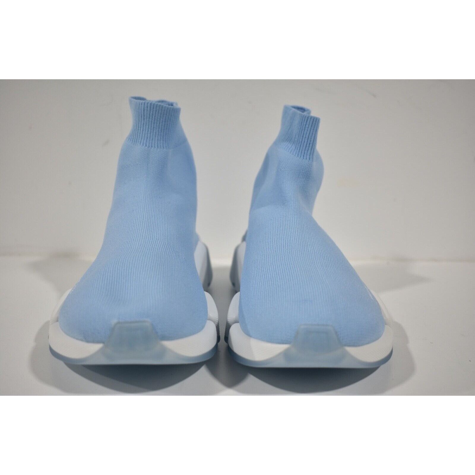 Balenciaga Balenciaga Mens Speed 2.0 Sock Blue White High Top Knit Size US 12 / EU 45 - 5 Thumbnail