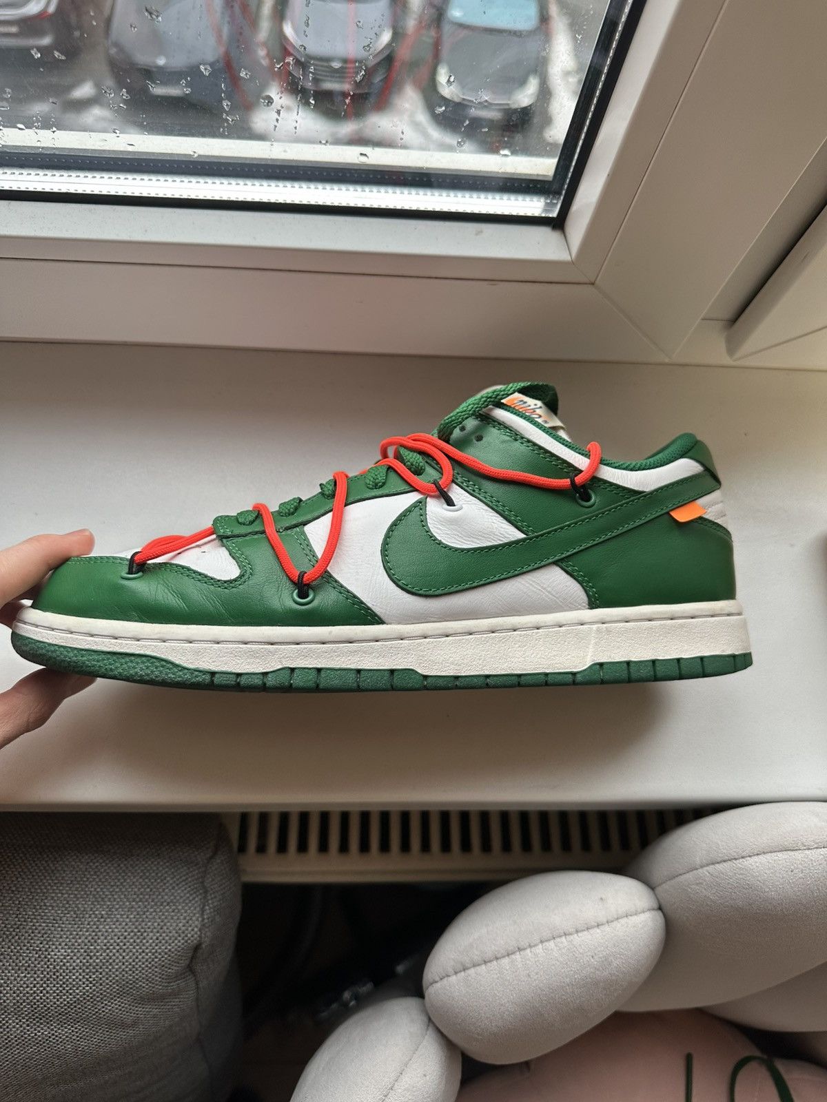 Nike × Off-White Nike dunk x Off-White pine green Size US 11 / EU 44 - 7 Thumbnail