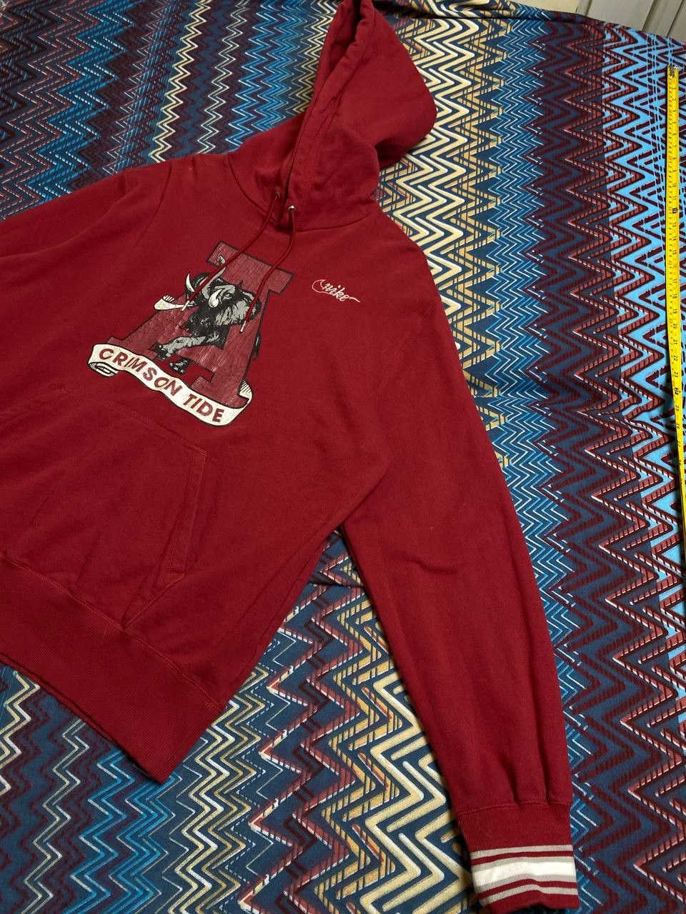Nike vintage streetwear Nike red big logo Sweatshirt hoodie Size US XL / EU 56 / 4 - 7 Thumbnail