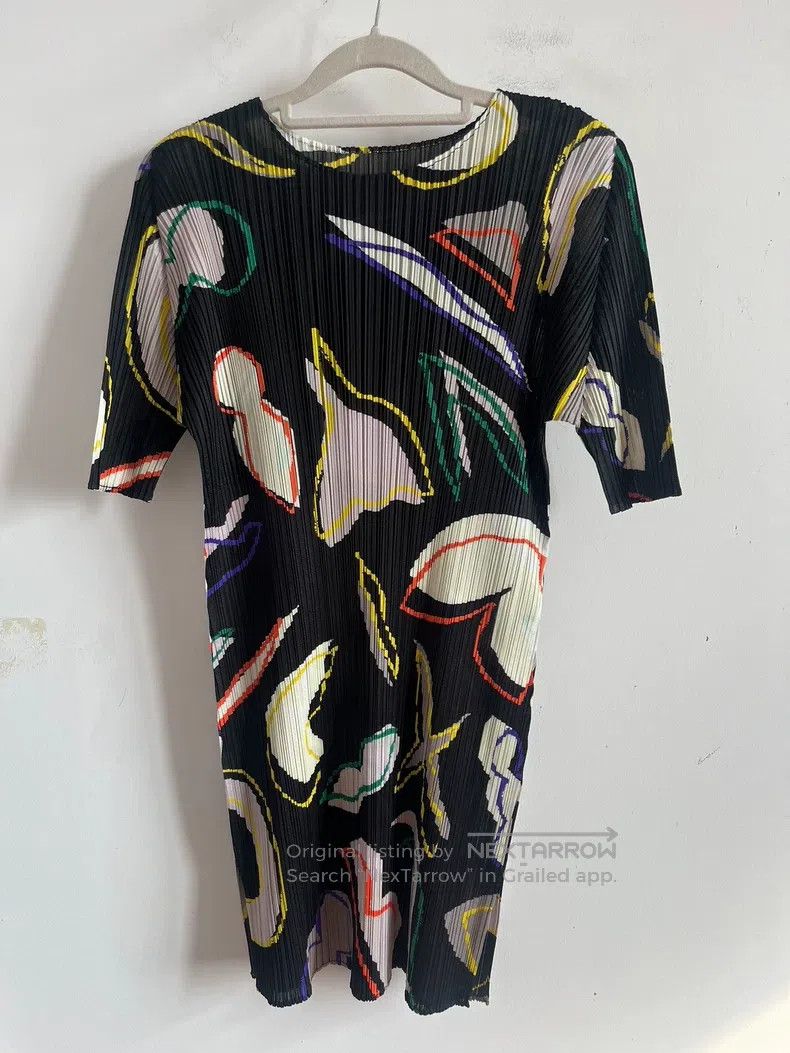 Issey Miyake Issey Miyake Black Short Sleeve Size L / US 10 / IT 46 - 1 Thumbnail