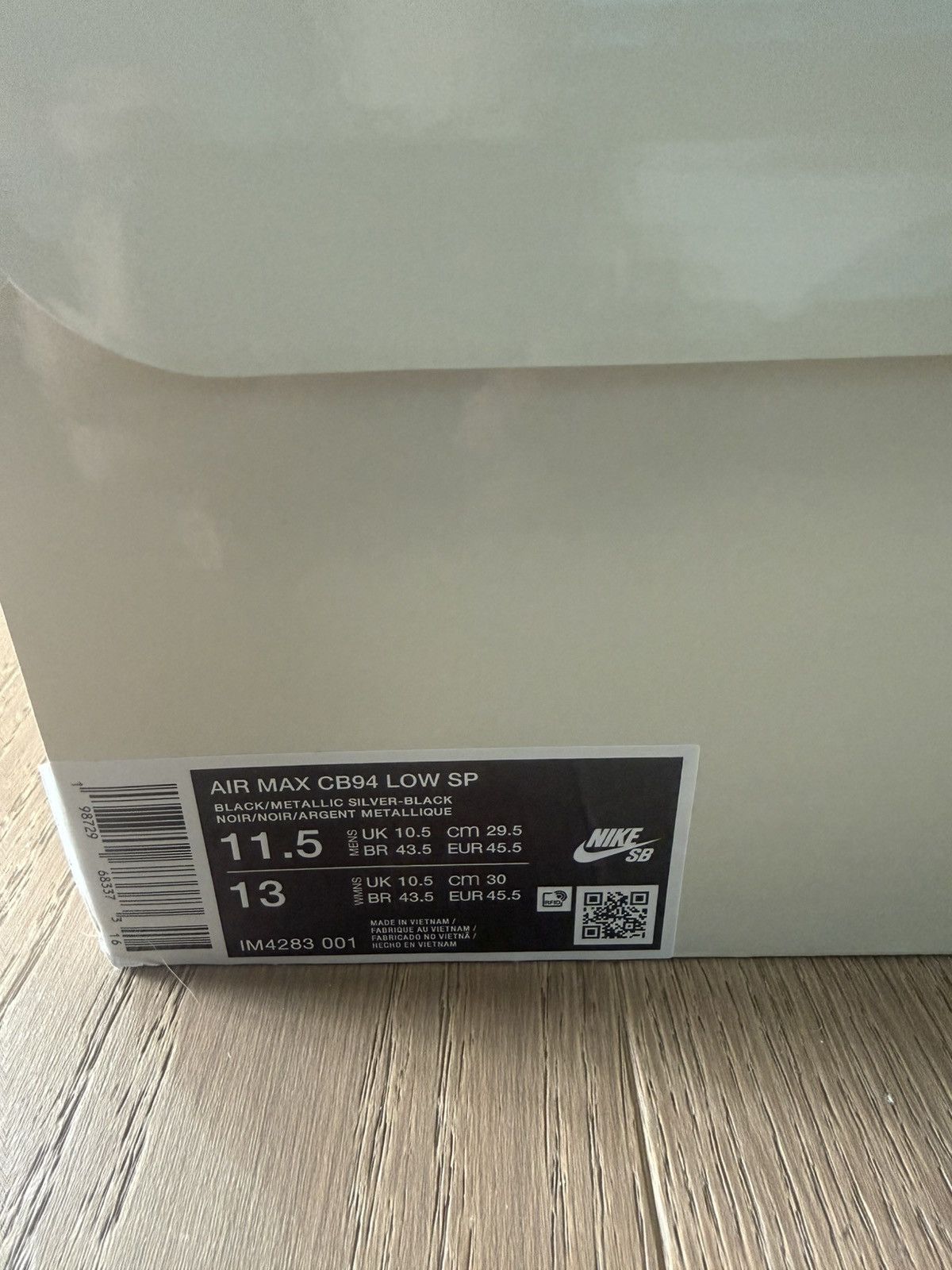 Nike × Supreme Nike SB Air Max 2 CB '94 Low Supreme Black size 11.5 Size US 11.5 / EU 44-45 - 7 Thumbnail