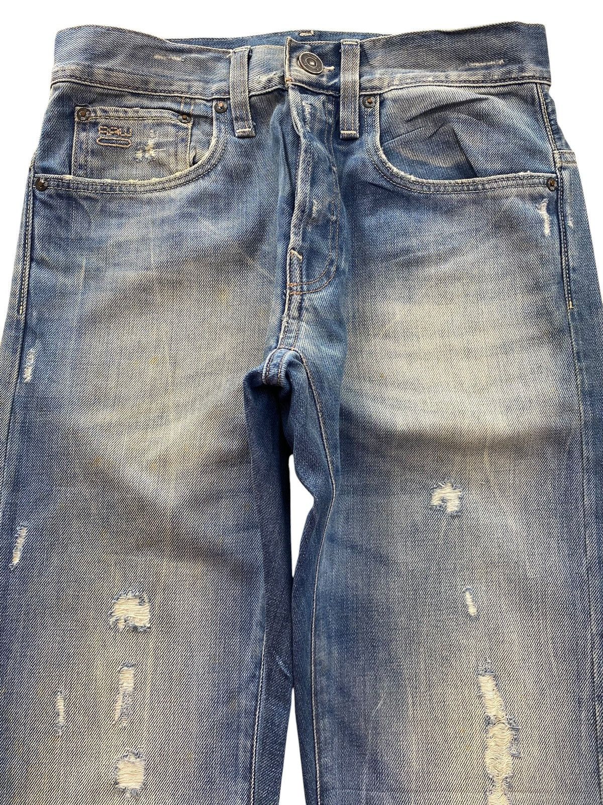 G-Star G-star Faded Wash Distressed Straight Leg Style Jeans Size US 28 / EU 44 - 2 Thumbnail
