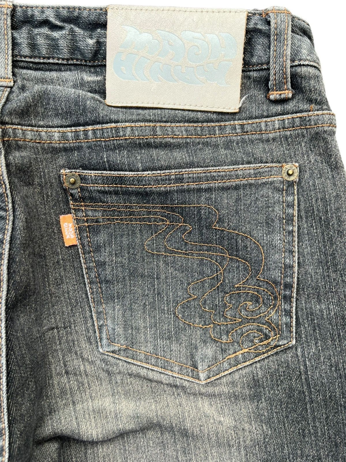 Tornado Mart Vintage Japanese Brand Tribal Printed Mud Washed Flare Jeans Size US 29 - 7 Thumbnail