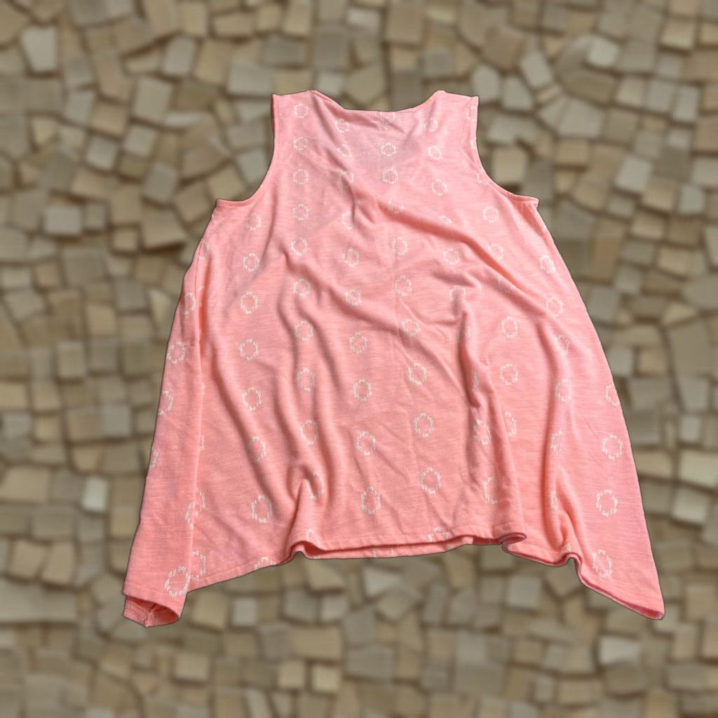 Pinko SONOMA Tank Top Women's Size Small Pink White Sleeveless Shirt Laced Up V-Neck Size S / US 4 / IT 40 - 1 Thumbnail