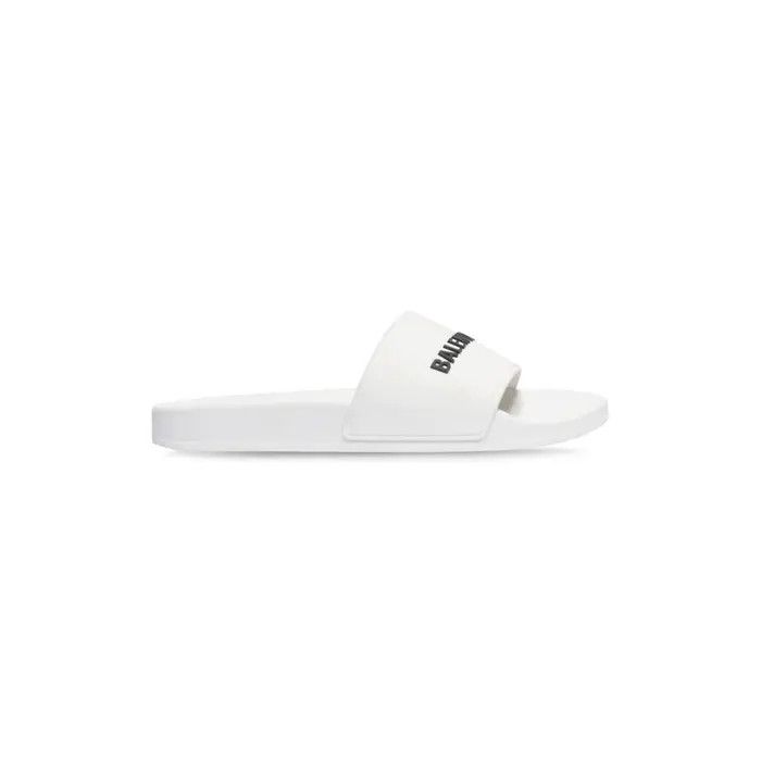 Balenciaga os11x0226 Pool Slide Sandals In White Size US 11 / EU 44 - 1 Thumbnail