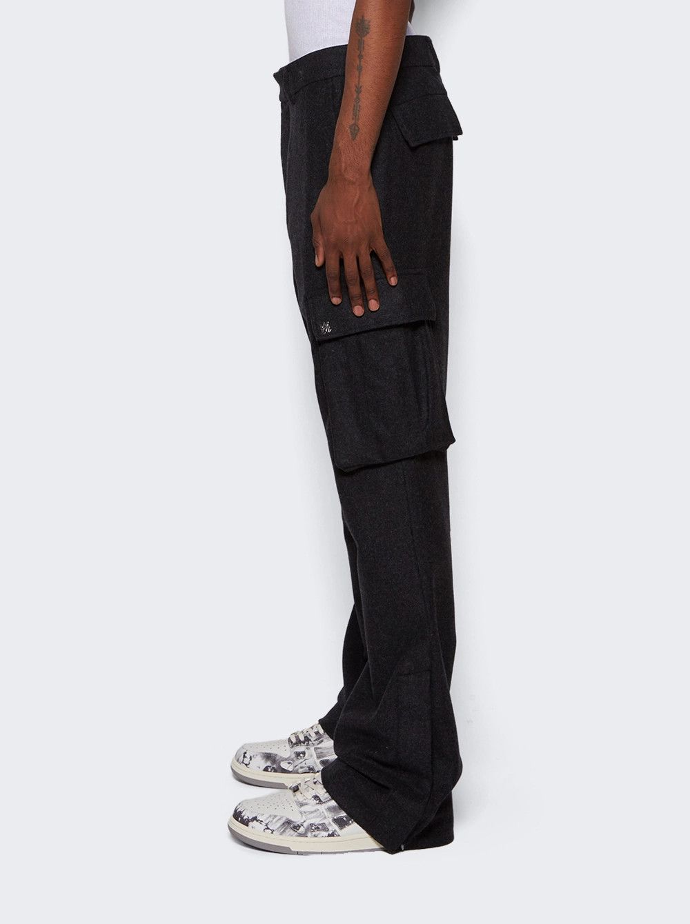 Amiri o1mle1024 Tactical Cargo Pant Flare in Grey Size US 30 / EU 46 - 4 Thumbnail