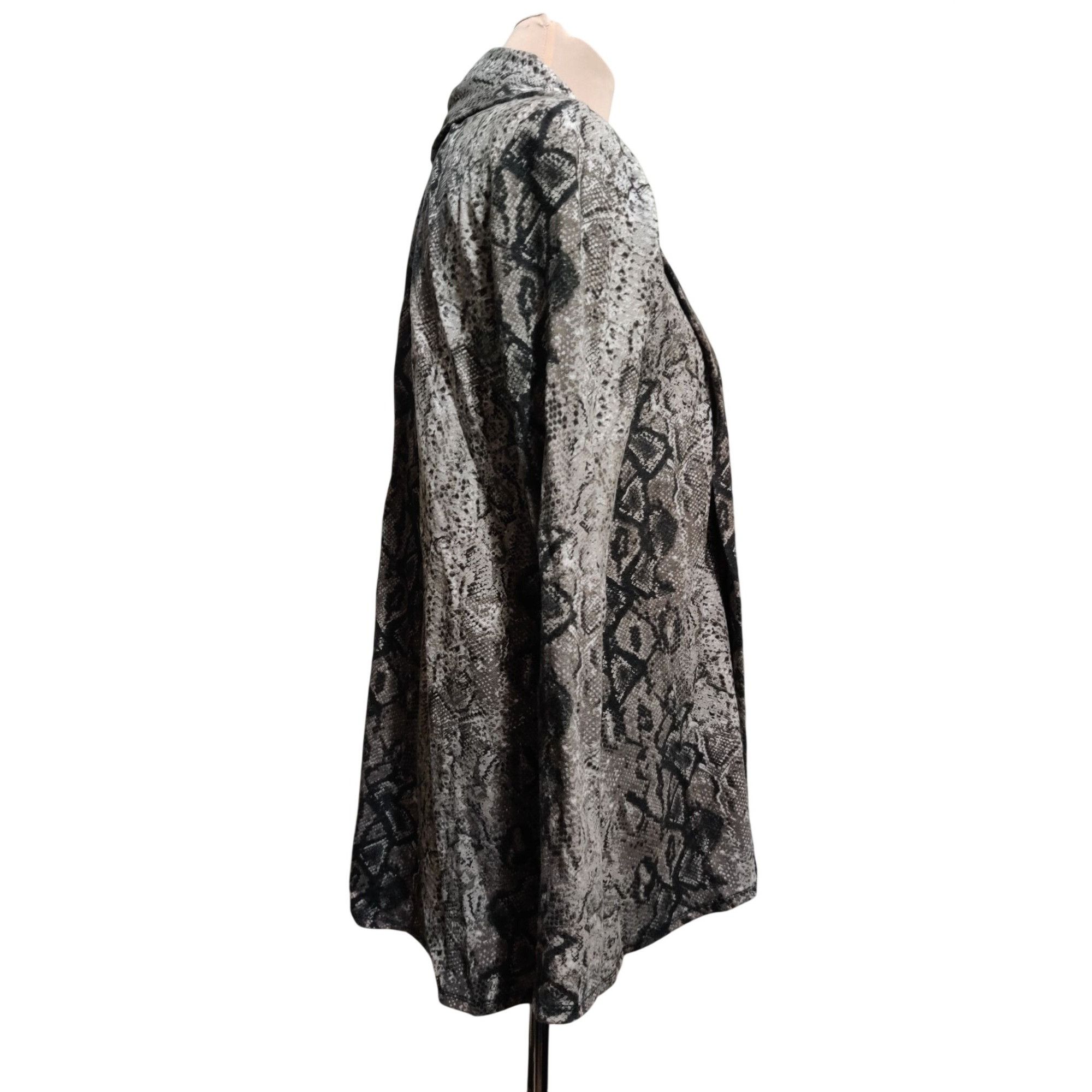 Other Gibson Cardigan Snake Print Size S Open Front Duster Gray St Size S / US 4 / IT 40 - 9 Thumbnail