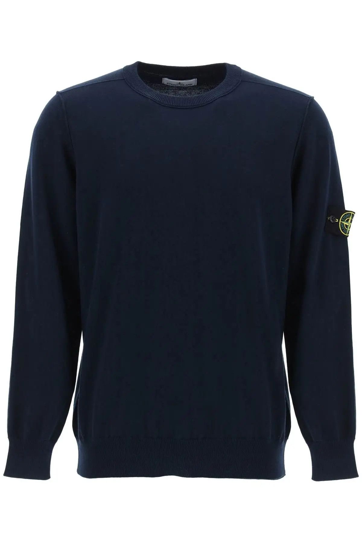 image of Stone Island O1S22I1N0524 Organic & Cotton Sweater In Blue, Men's (Size Small)
