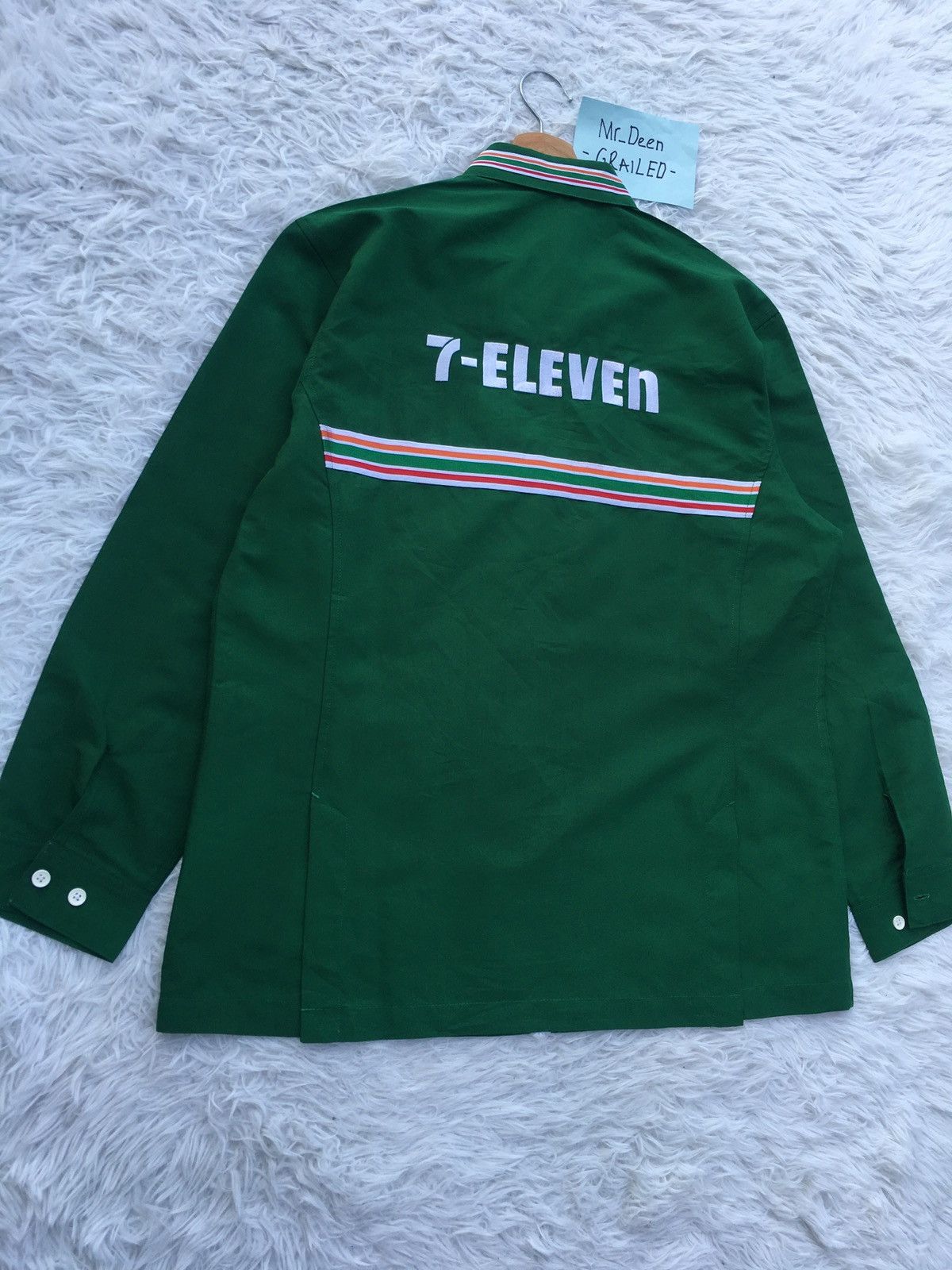 Japanese Brand Rare 7 Eleven Uniform Staff Long sleeve Shirt Size US XL / EU 56 / 4 - 11 Thumbnail