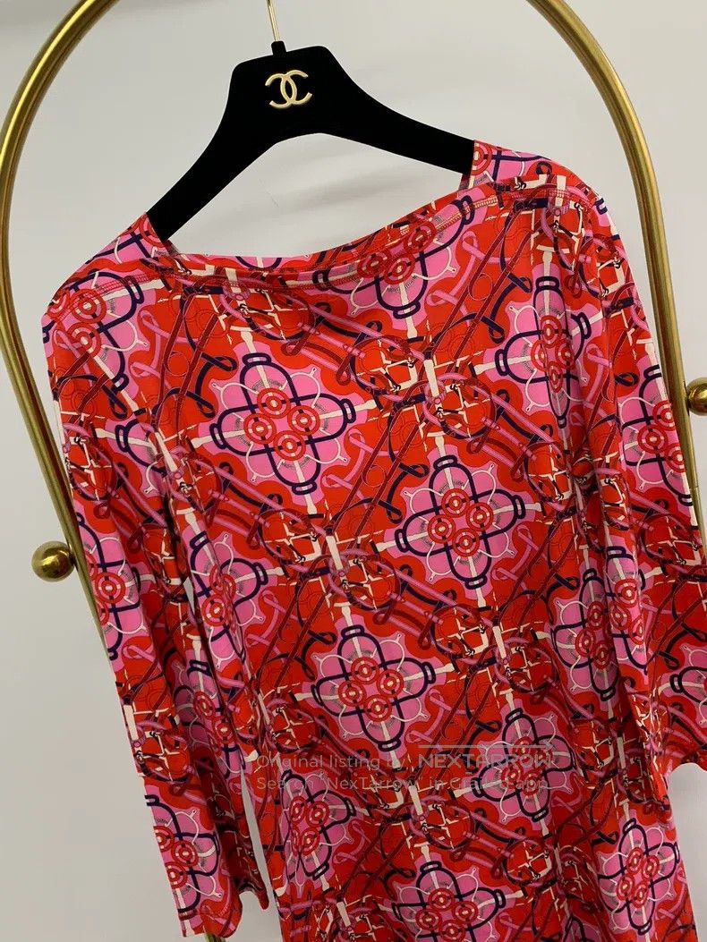Hermes Hermes Red long-sleeve dress Size XXS / US 00 / IT 34 - 2 Thumbnail