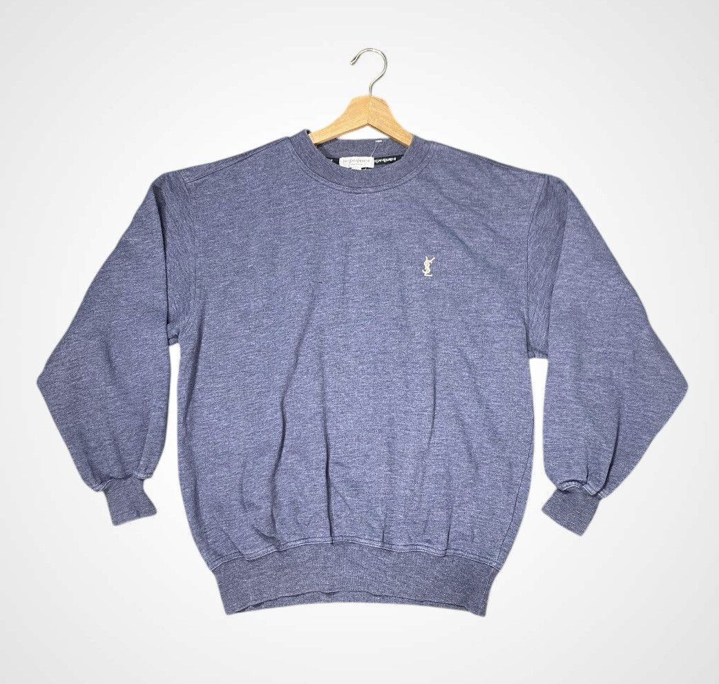 Yves Saint Laurent Vintage Yves Saint Lauren Pour Homme Sweatshirt Size US L / EU 52-54 / 3 - 3 Thumbnail