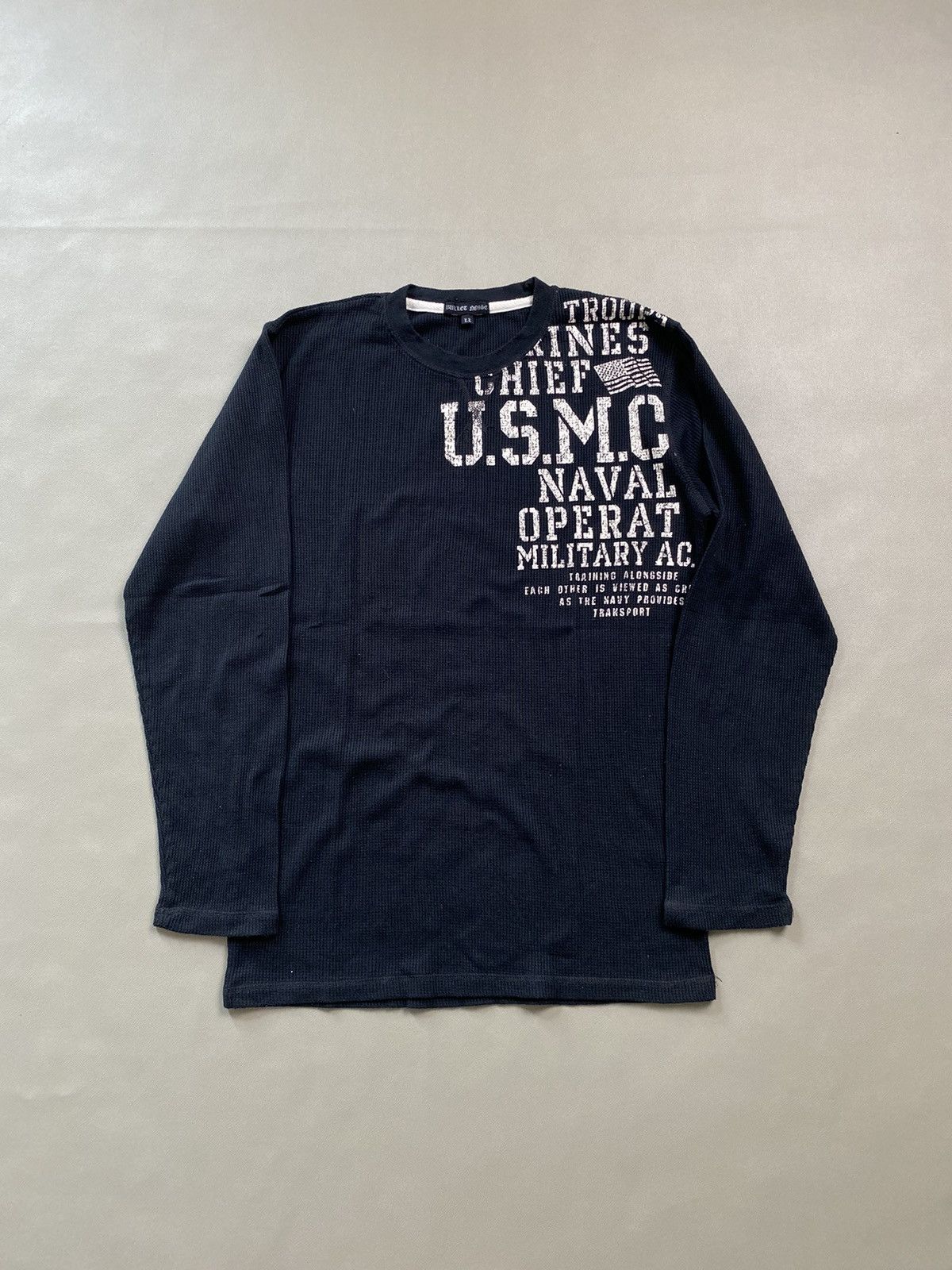 14th Addiction × KMRii × Yasuyuki Ishii Bullet Noise Usmc Longsleeve Size US L / EU 52-54 / 3 - 1 Thumbnail
